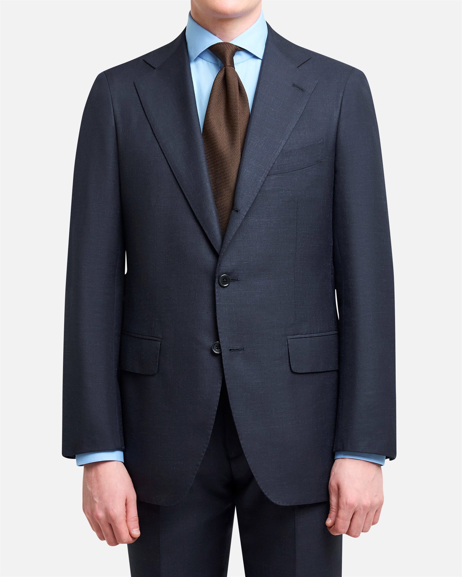 Mod 2 Solid Tropical Summer Suit Navy - Suits - Cavour