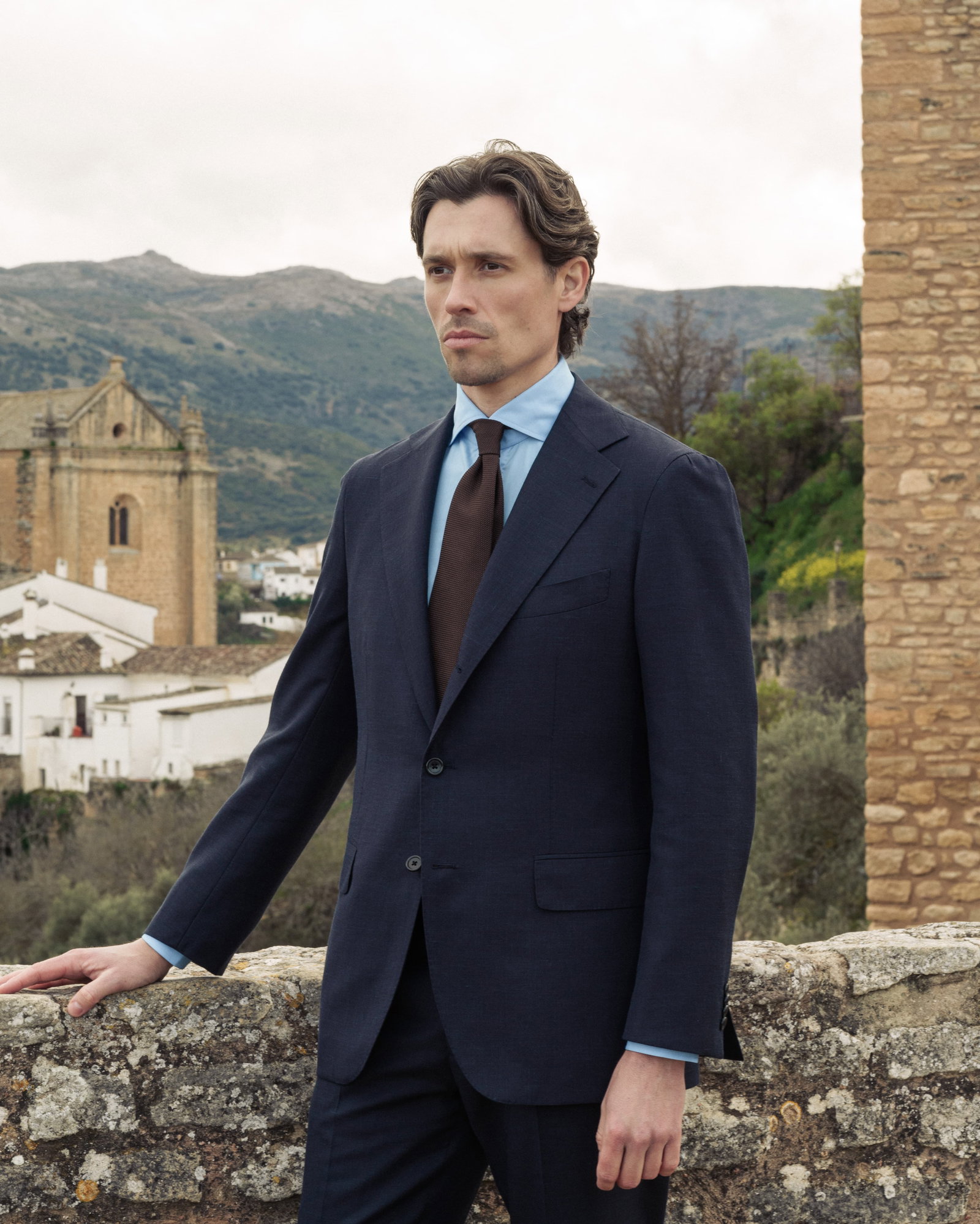 Mod 2 Solid Tropical Summer Suit Navy - Suits - Cavour
