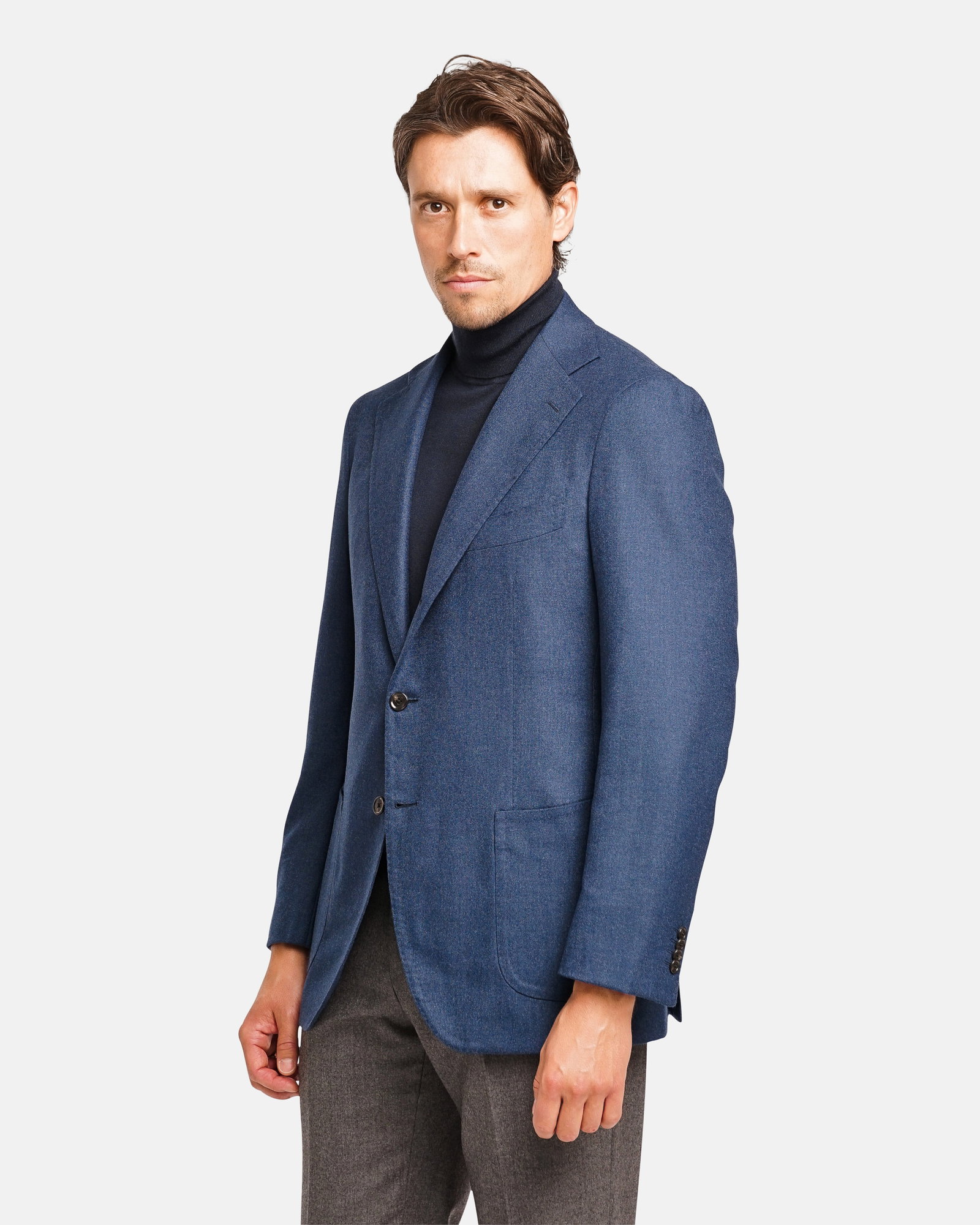 Mod 2 - Winter Hopsack Jacket Blue - Blazers - Cavour