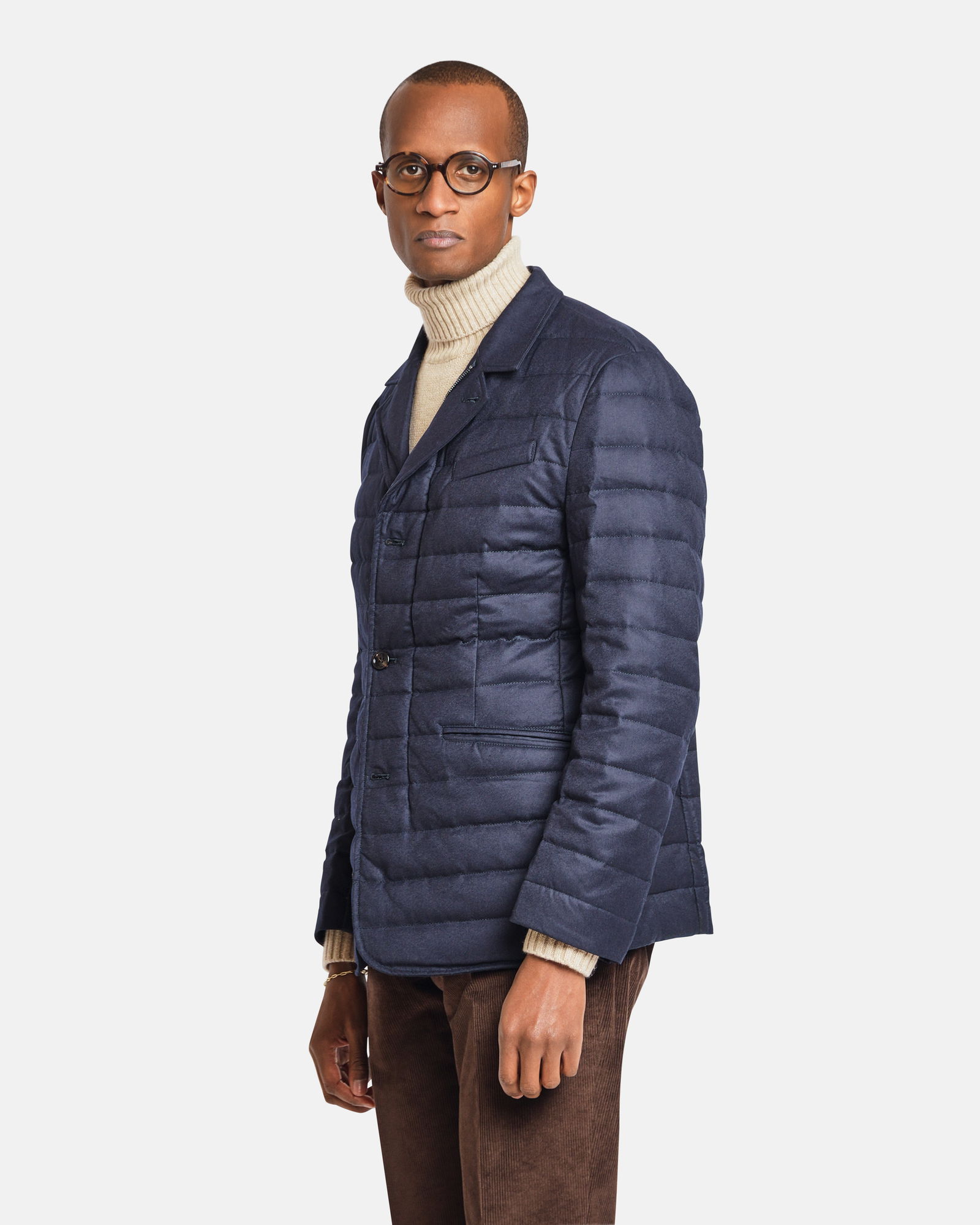 Suit Jacket Twill Jacket Blazer With Zip Out Puffer Sartorial