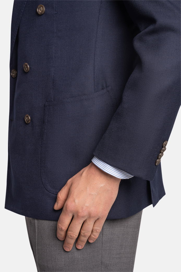 Mod 3 - Double Breasted Montecarlo Jacket Navy - Blazers