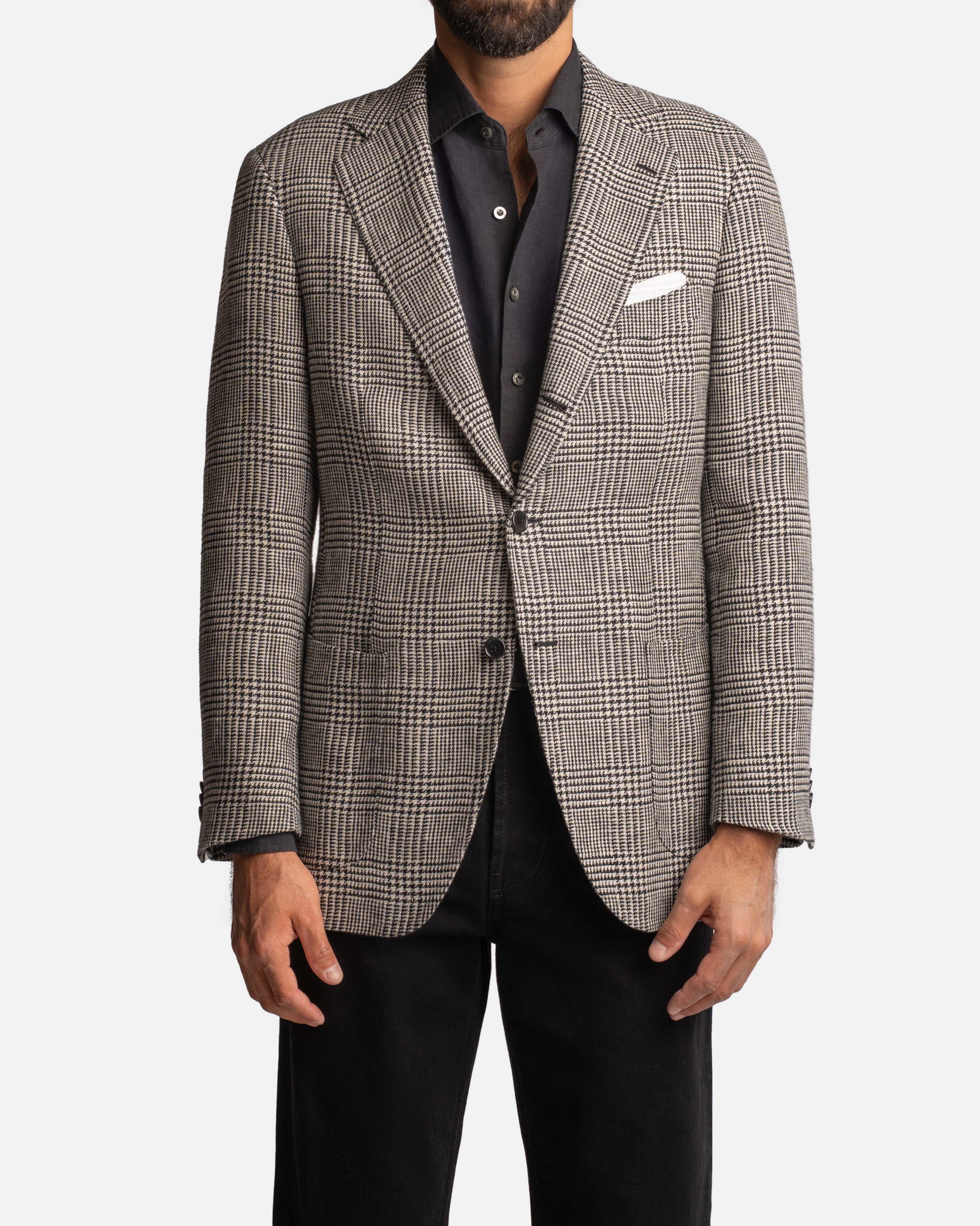Mod 2 Glencheck Jacket Black - Blazers - Cavour