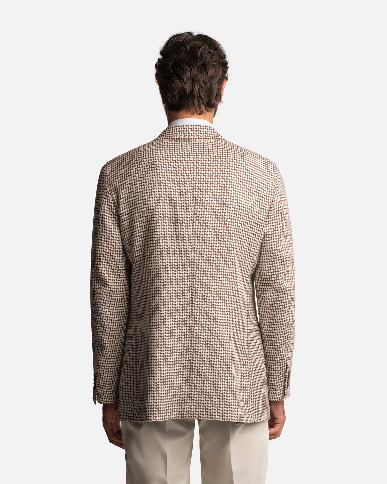 Mod 2 British Summer Houndstooth Jacket Brown - Blazers - Cavour