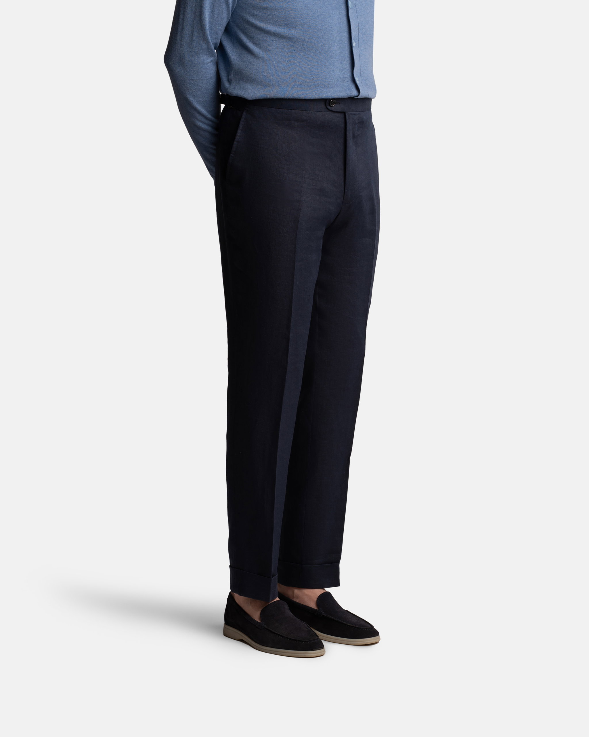 Mod 2 Summer Linen Suit Navy - Suits - Cavour