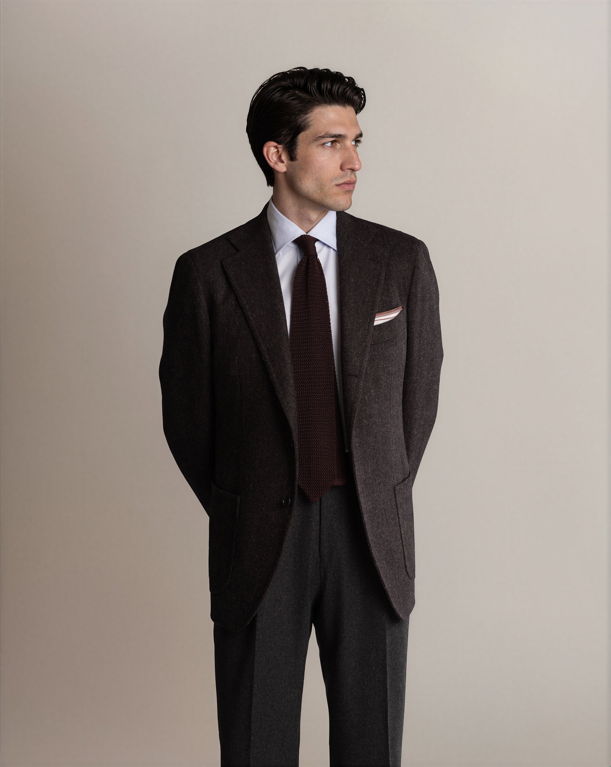 FOX Mod 2 Herringbone Tweed Brown