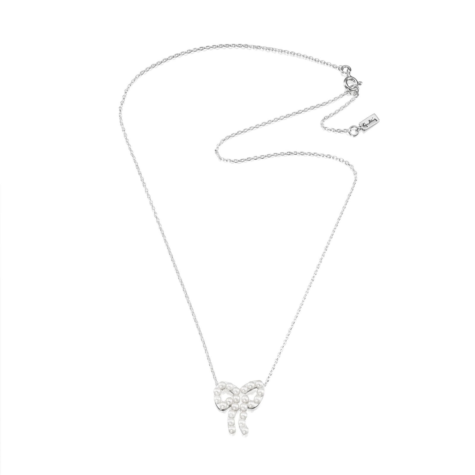 Mini Pearls Bow Necklace bild 3