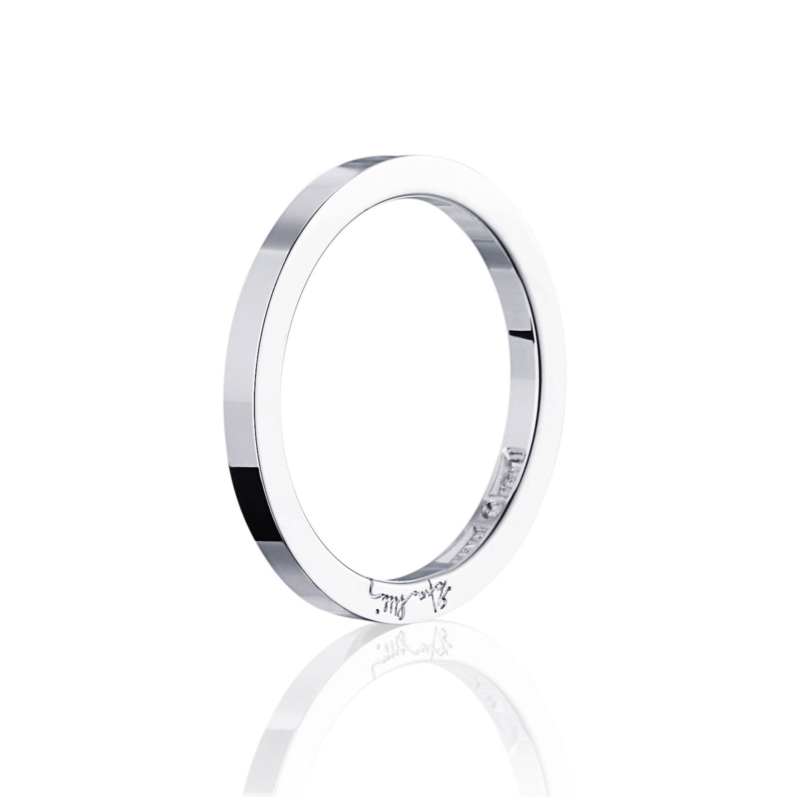 Efva Attling Plain & Signature Thin Ring 16.25 – VITGULD
