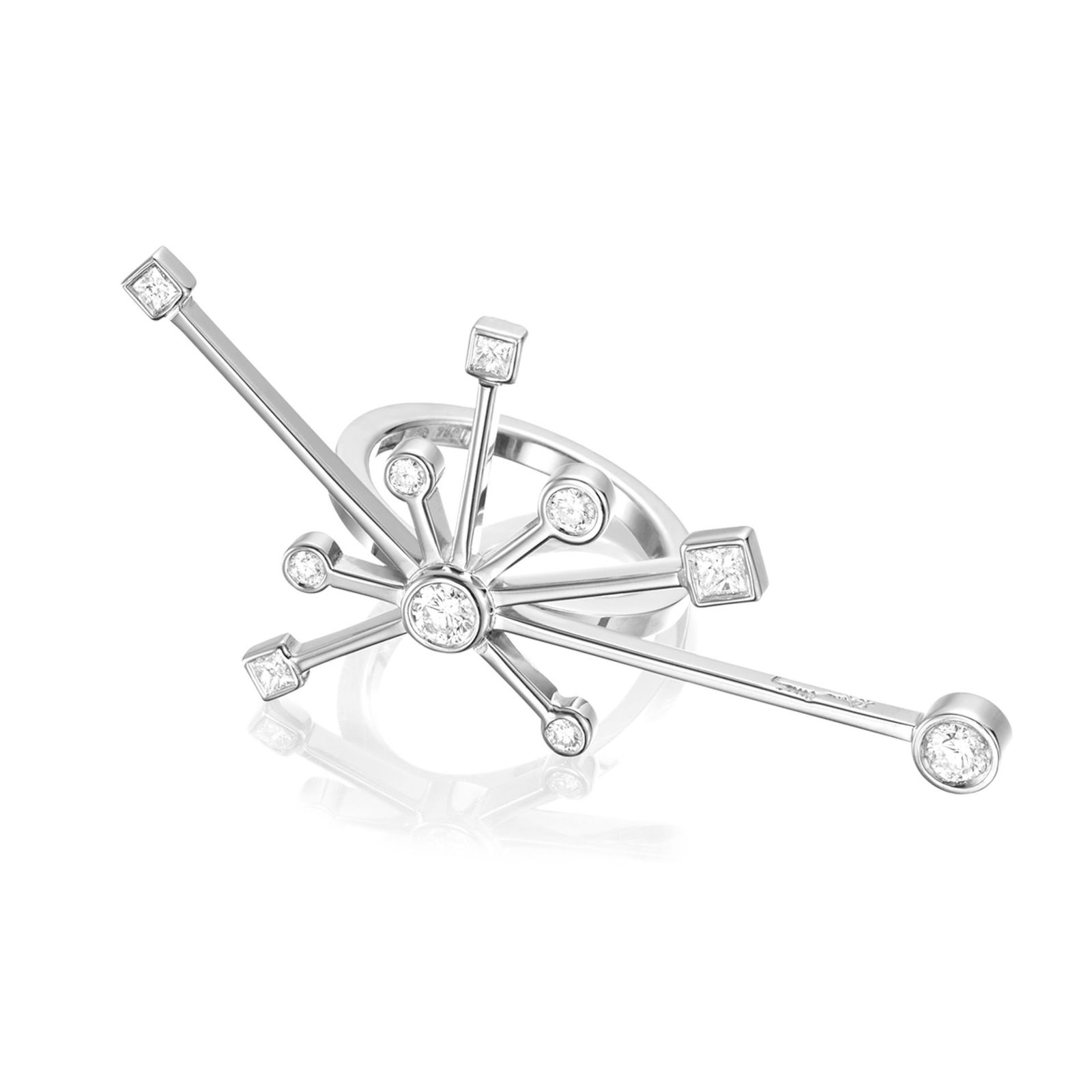 Alternativ bild 0 för Kaboom & Stars Ring Vitguld 15.00 mm