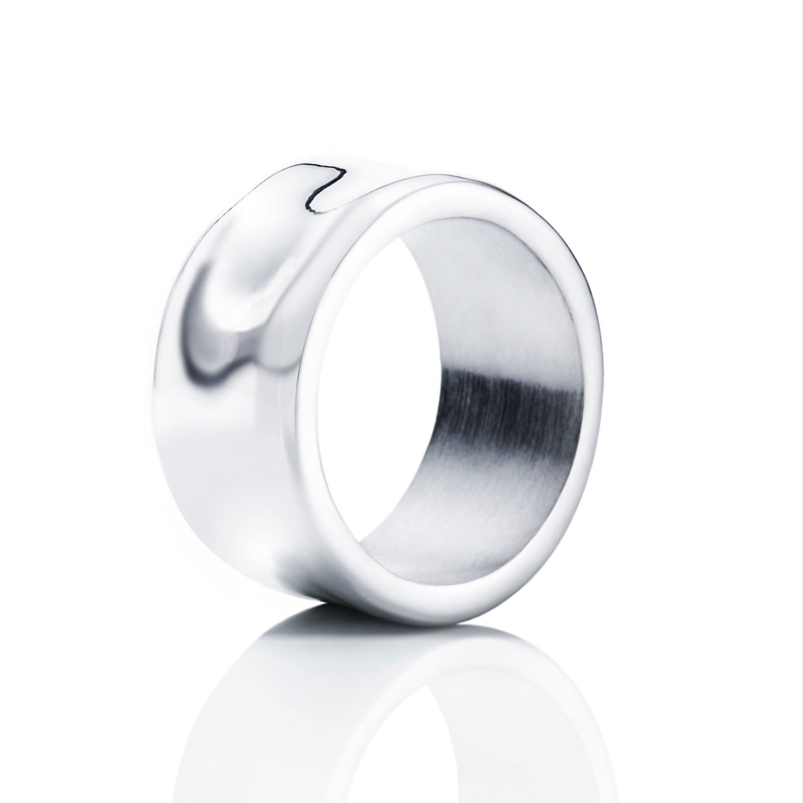 Alternativ bild 0 för Moonwalk Wide Ring Silver 15.00 mm
