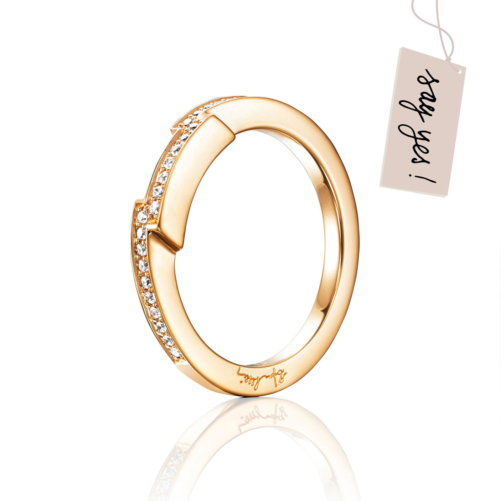 Efva Attling Deco Thin Ring 17.50 - HYRA RING: GULD