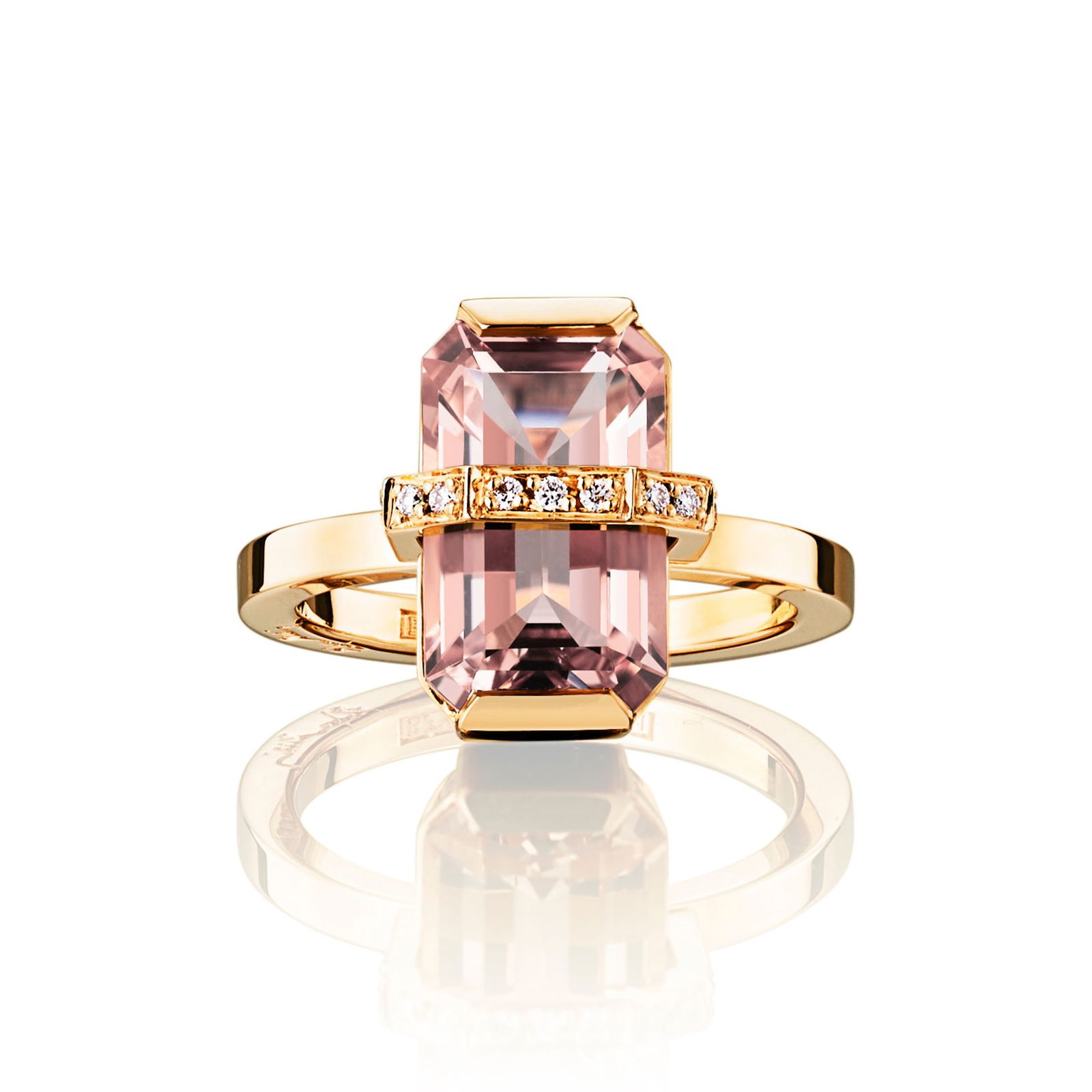 Alternativ bild 0 för Little Bend Over - Morganite Ring Guld 15.00 mm