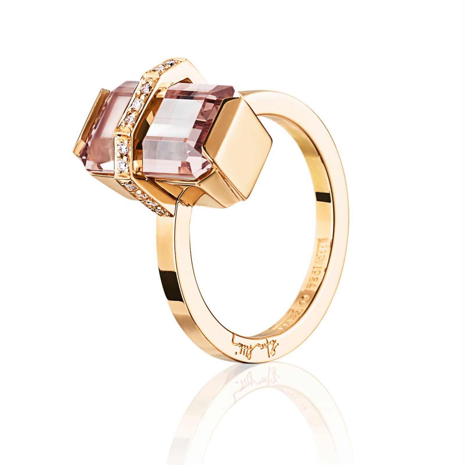 Little Bend Over Ring - Morganite bild 3