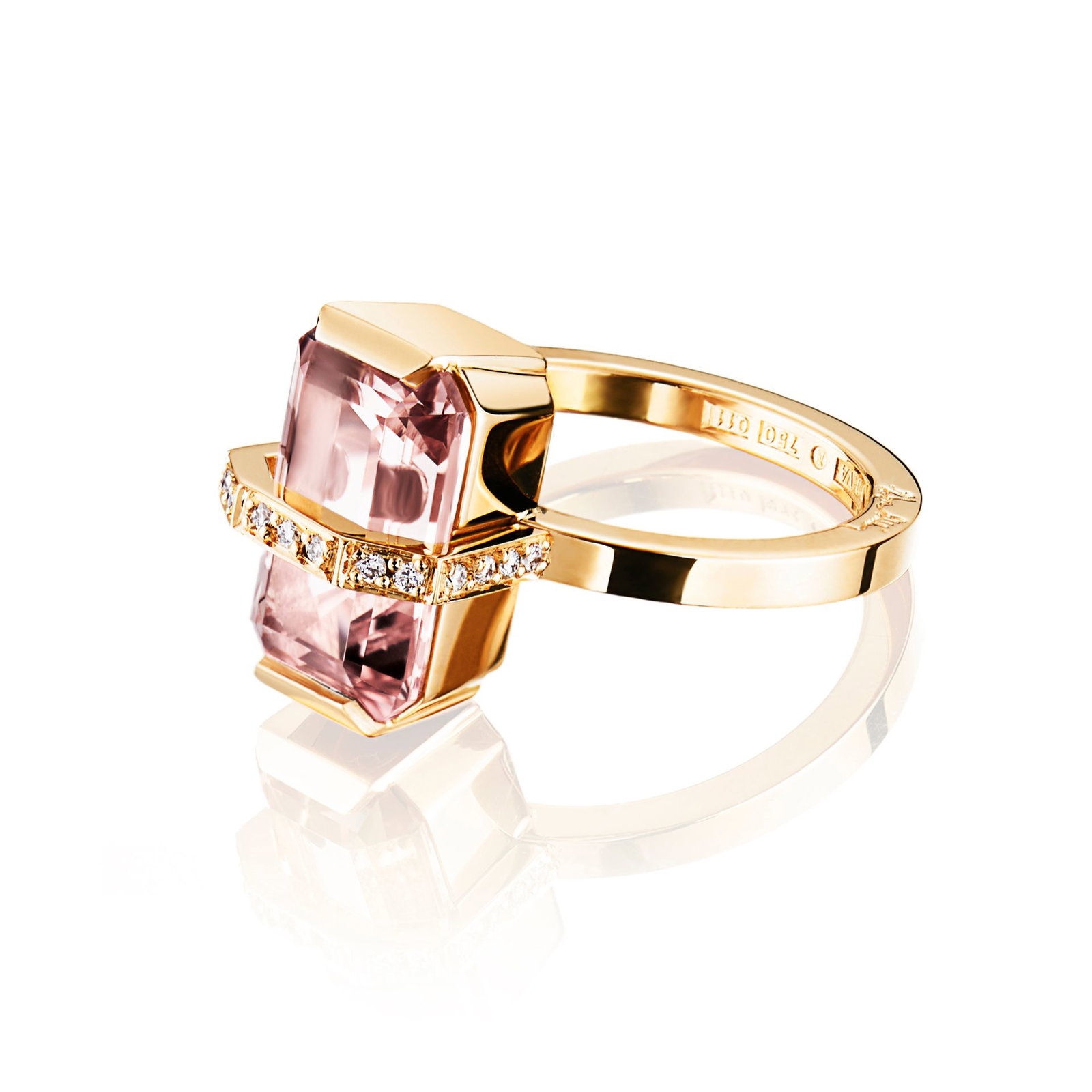 Little Bend Over Ring - Morganite bild 4