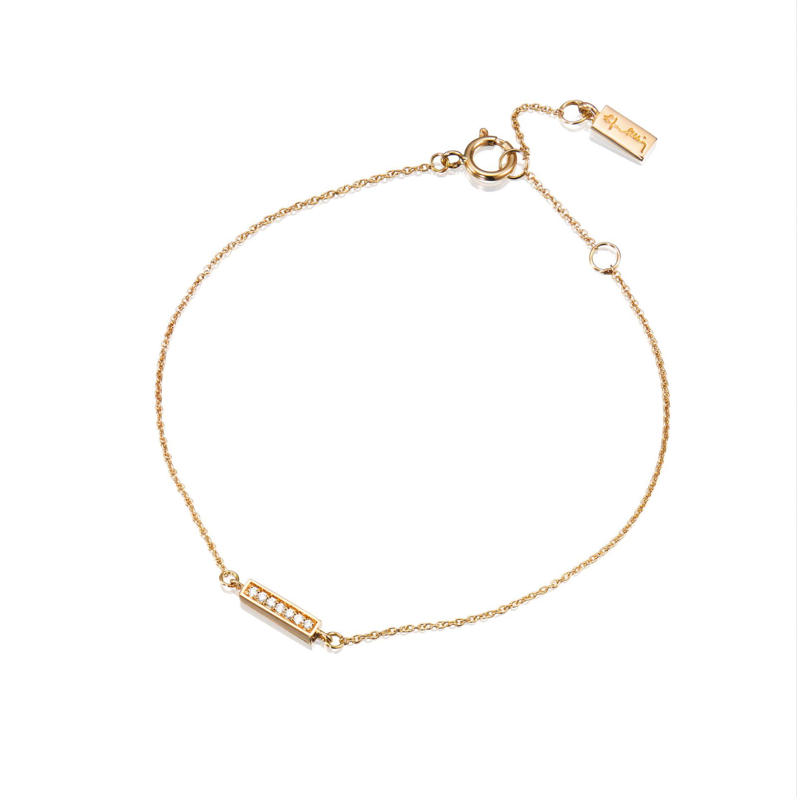 Alternativ bild 0 för Thin Stars Armband Guld 16-19 cm