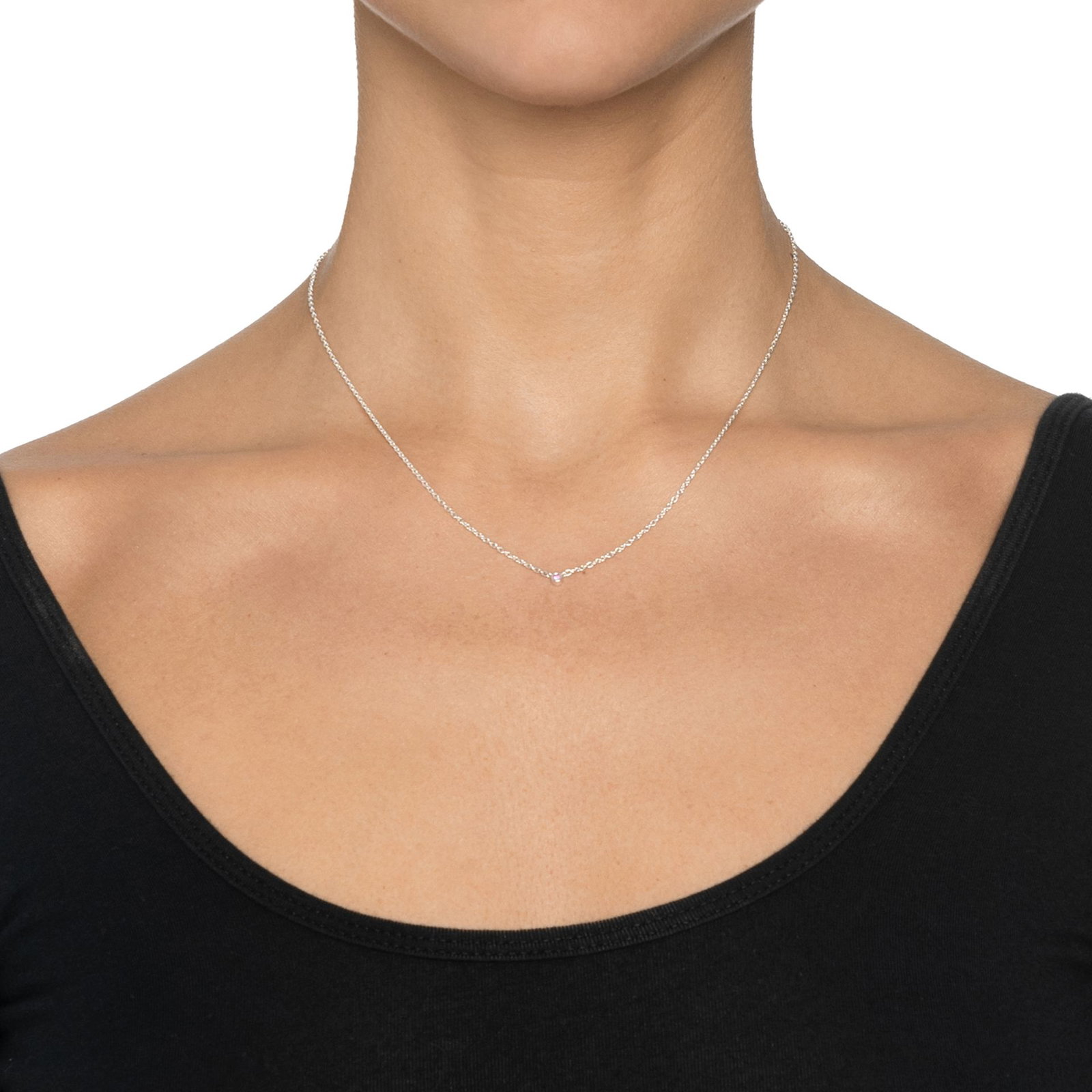 Micro Blink Necklace - Pink Sapphire bild 2