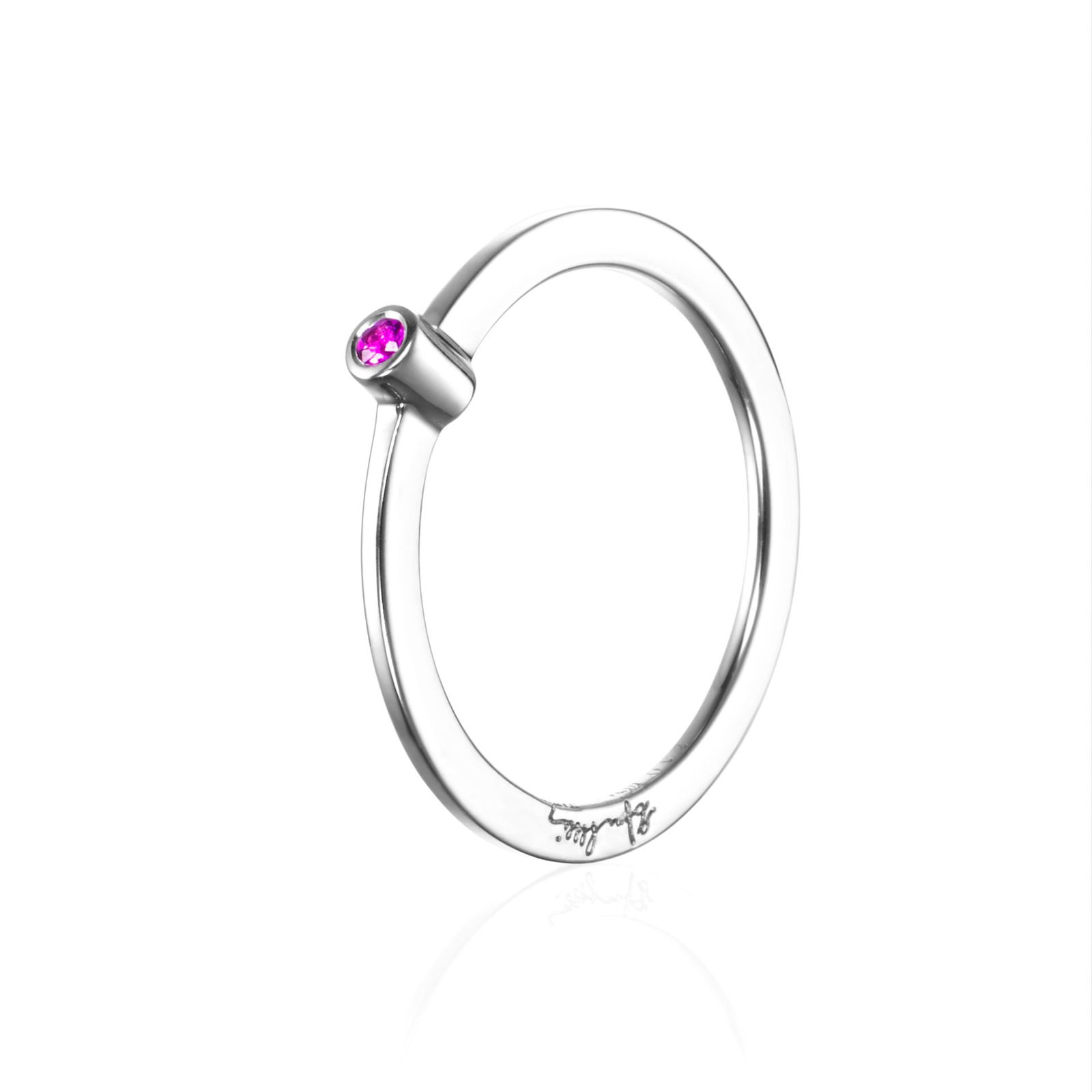 Produktfoto för Micro Blink - Pink Sapphire Ring Silver 15.00 mm