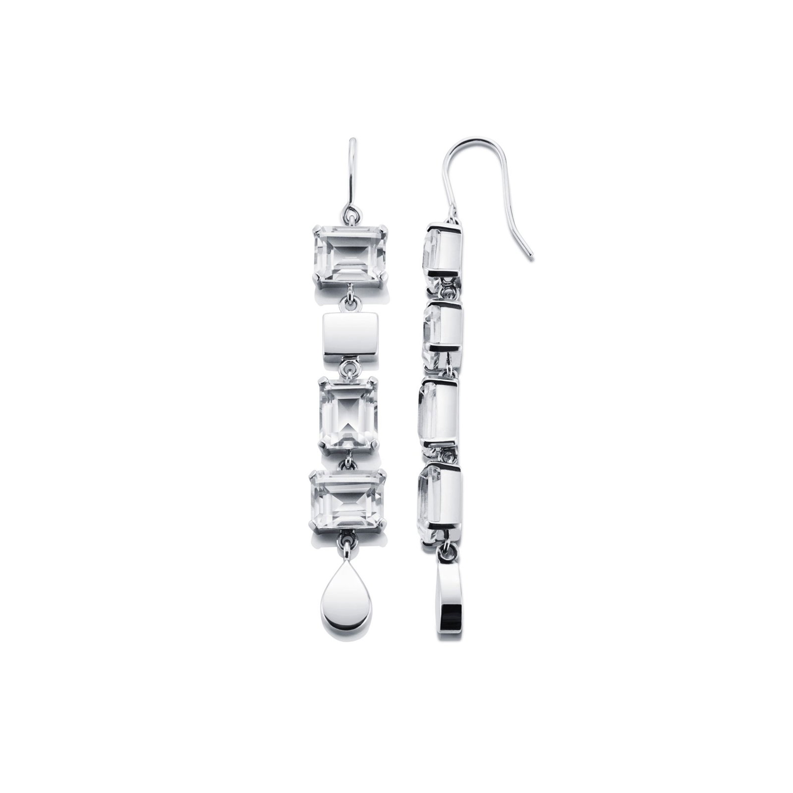 Crystal Fall Earrings - Clear bild 4