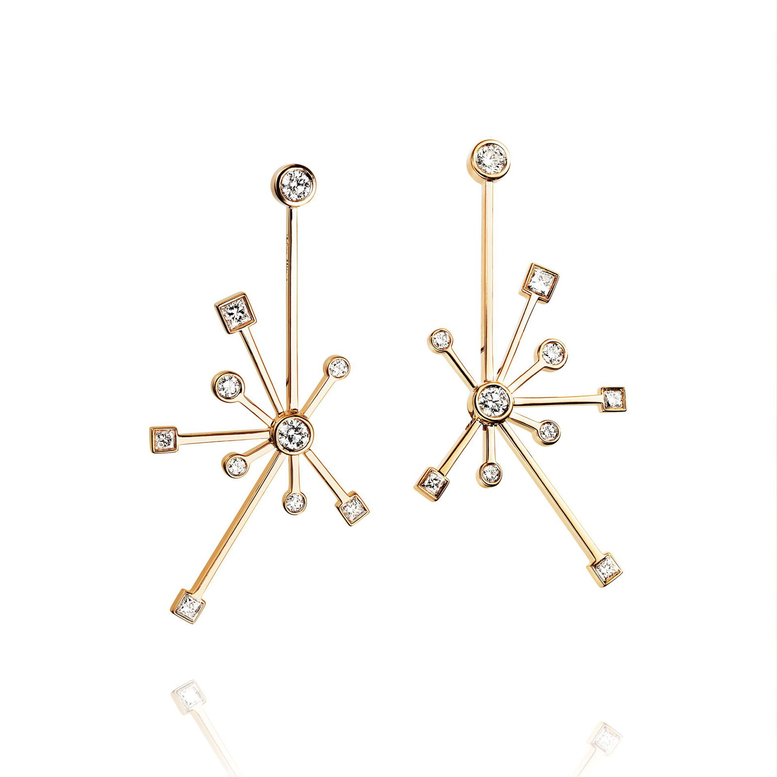 Alternativ bild 0 för Kaboom & Stars Örhänge Guld