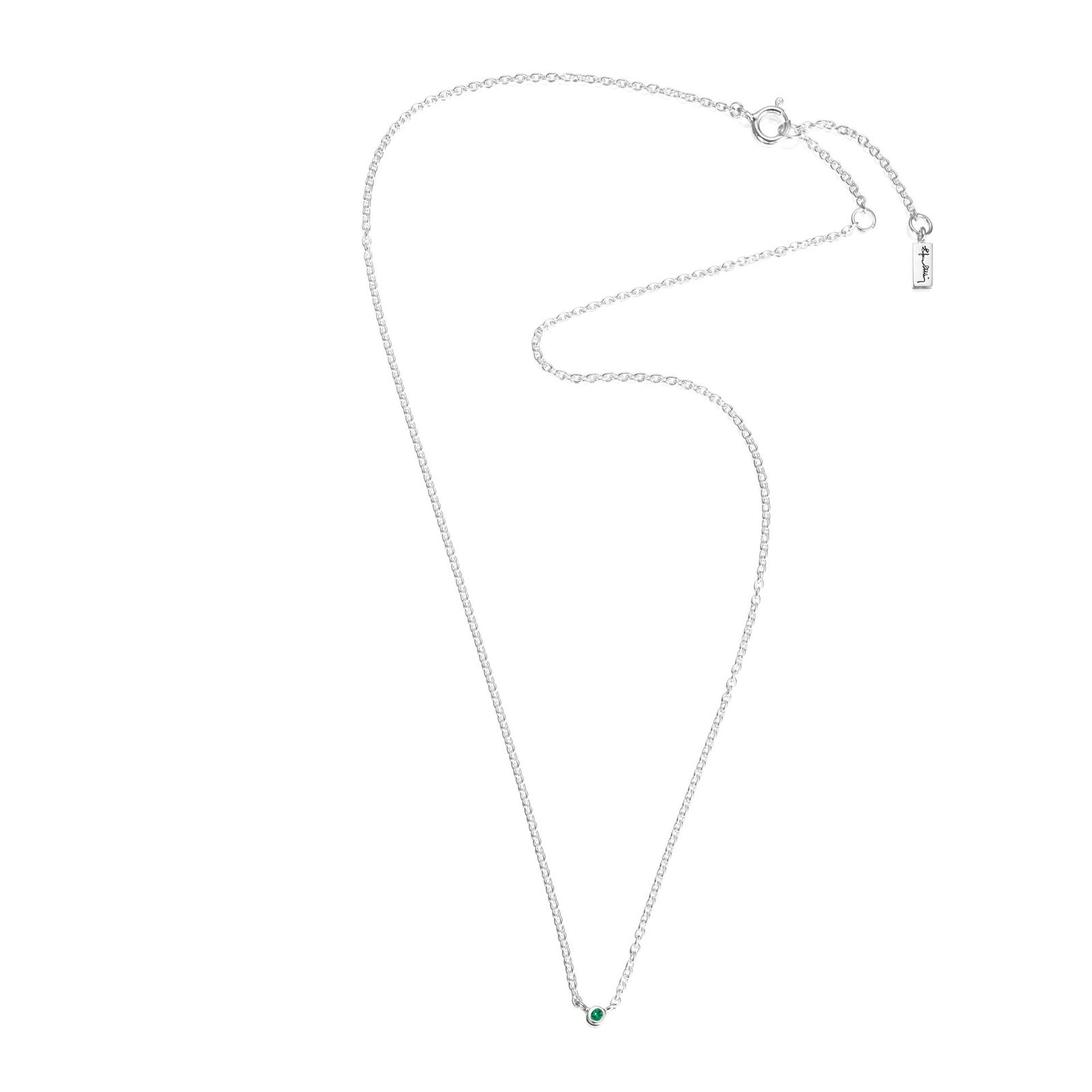 Micro Blink Necklace - Green Emerald