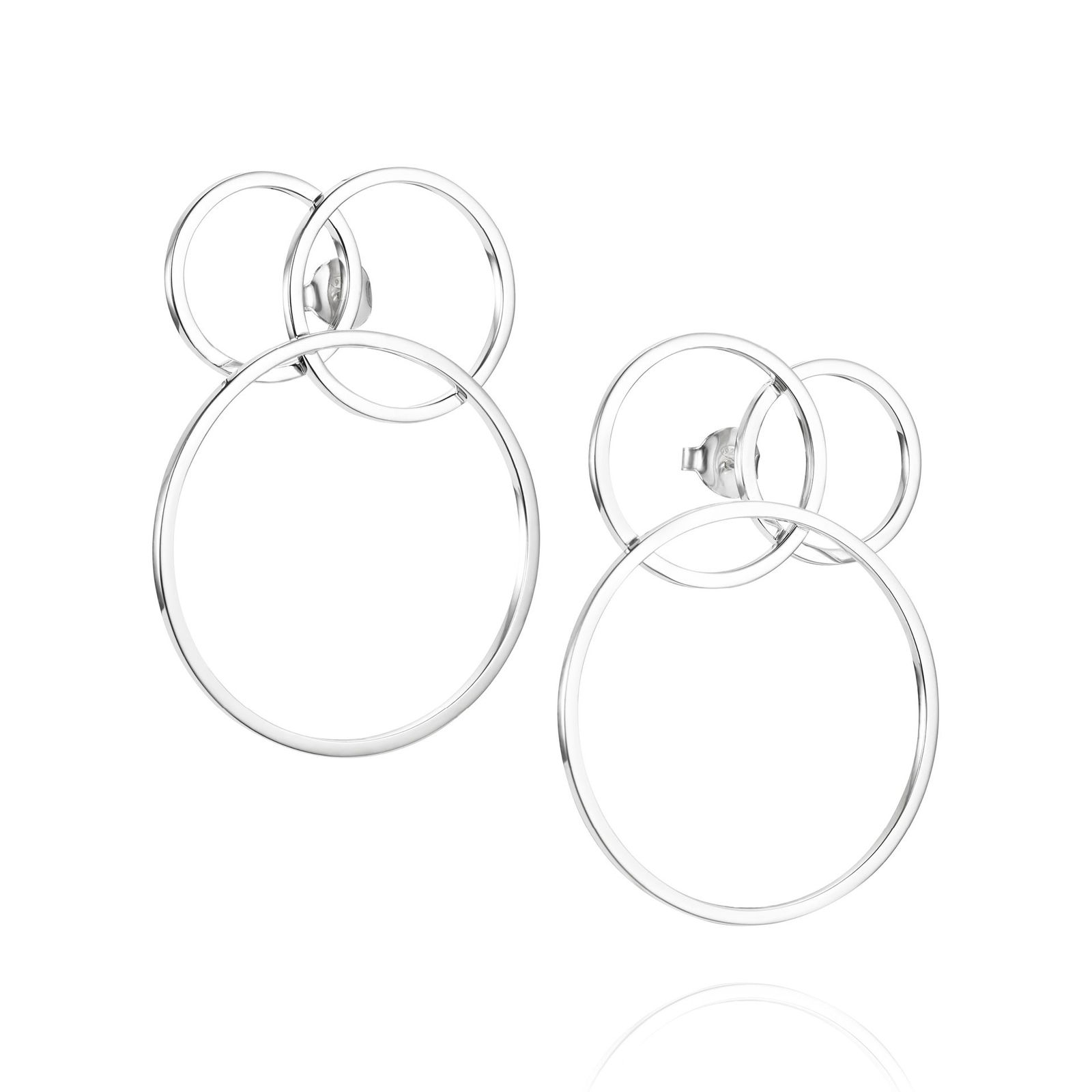 Alternativ bild 0 för Big Bubbles Örhänge Silver