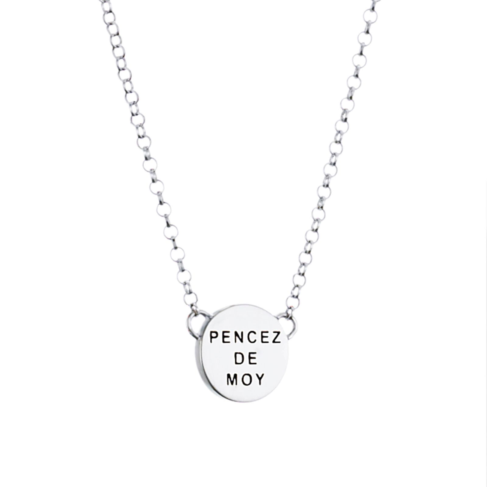 Alternativ bild 0 för Mini Pencez De Moy Halsband Silver 42-45 cm