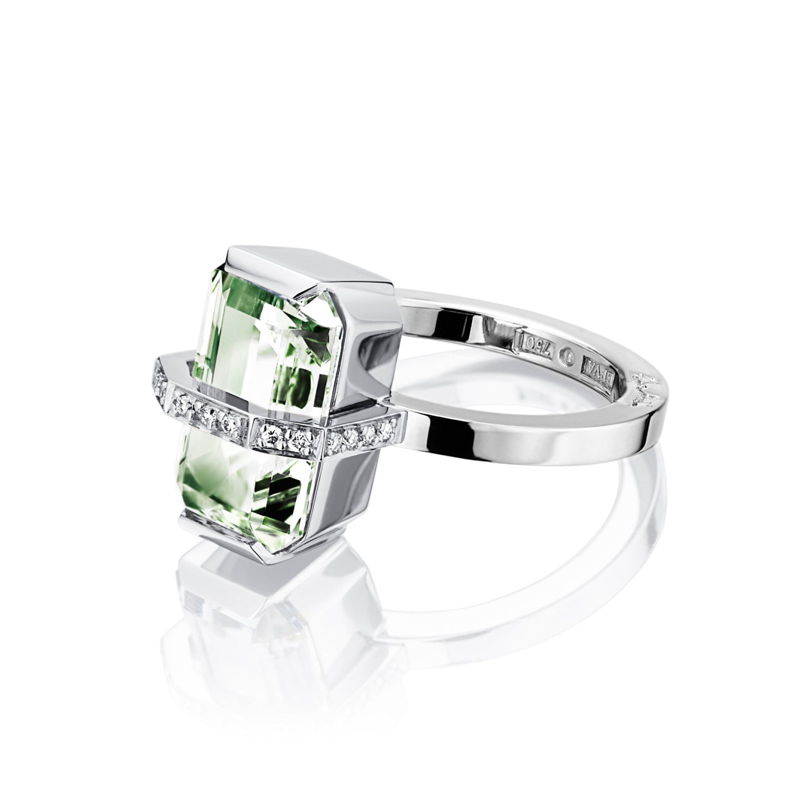 Little Bend Over Ring - Green Quartz bild 4