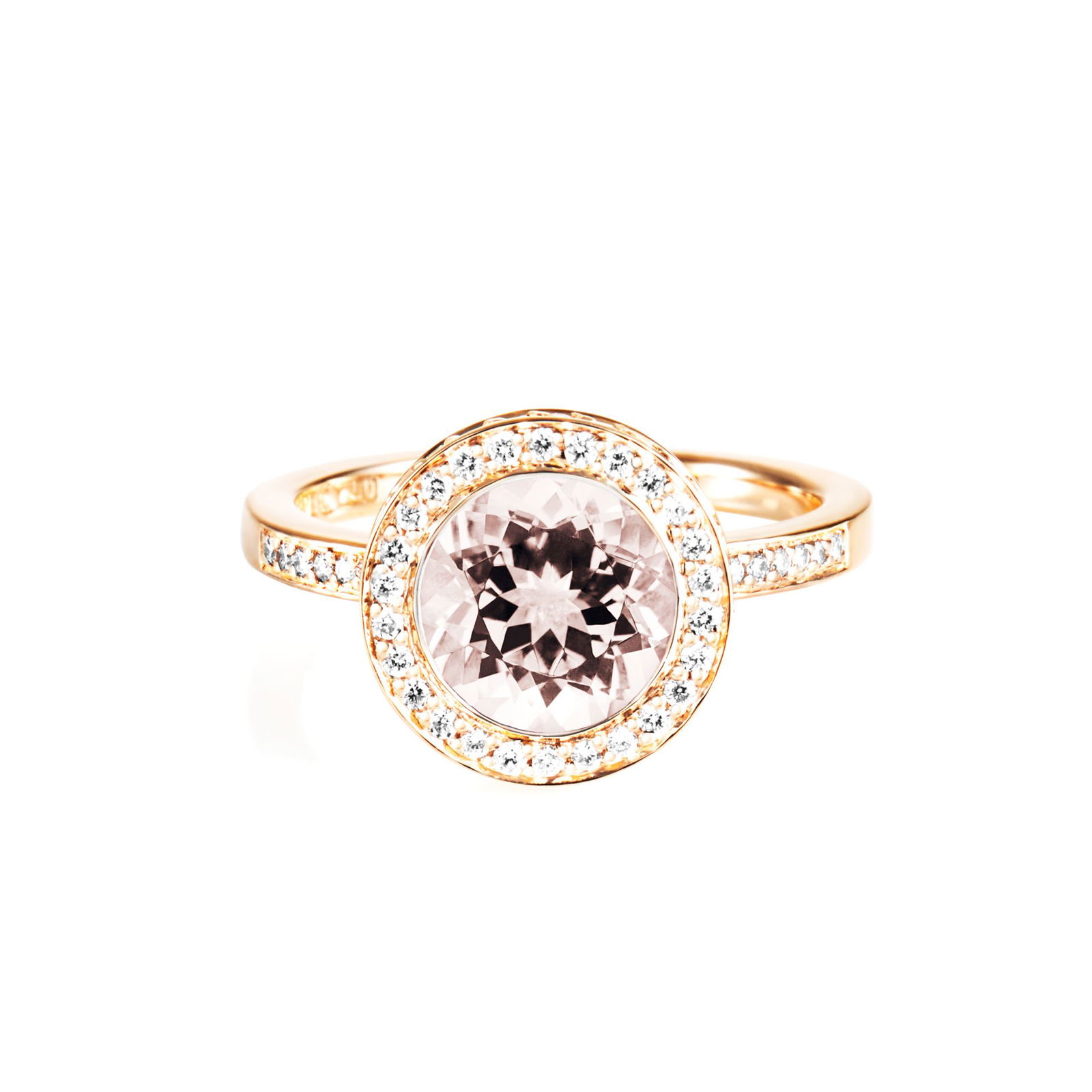Efva Attling Halo Ring – Morganite 18.75 – GULD