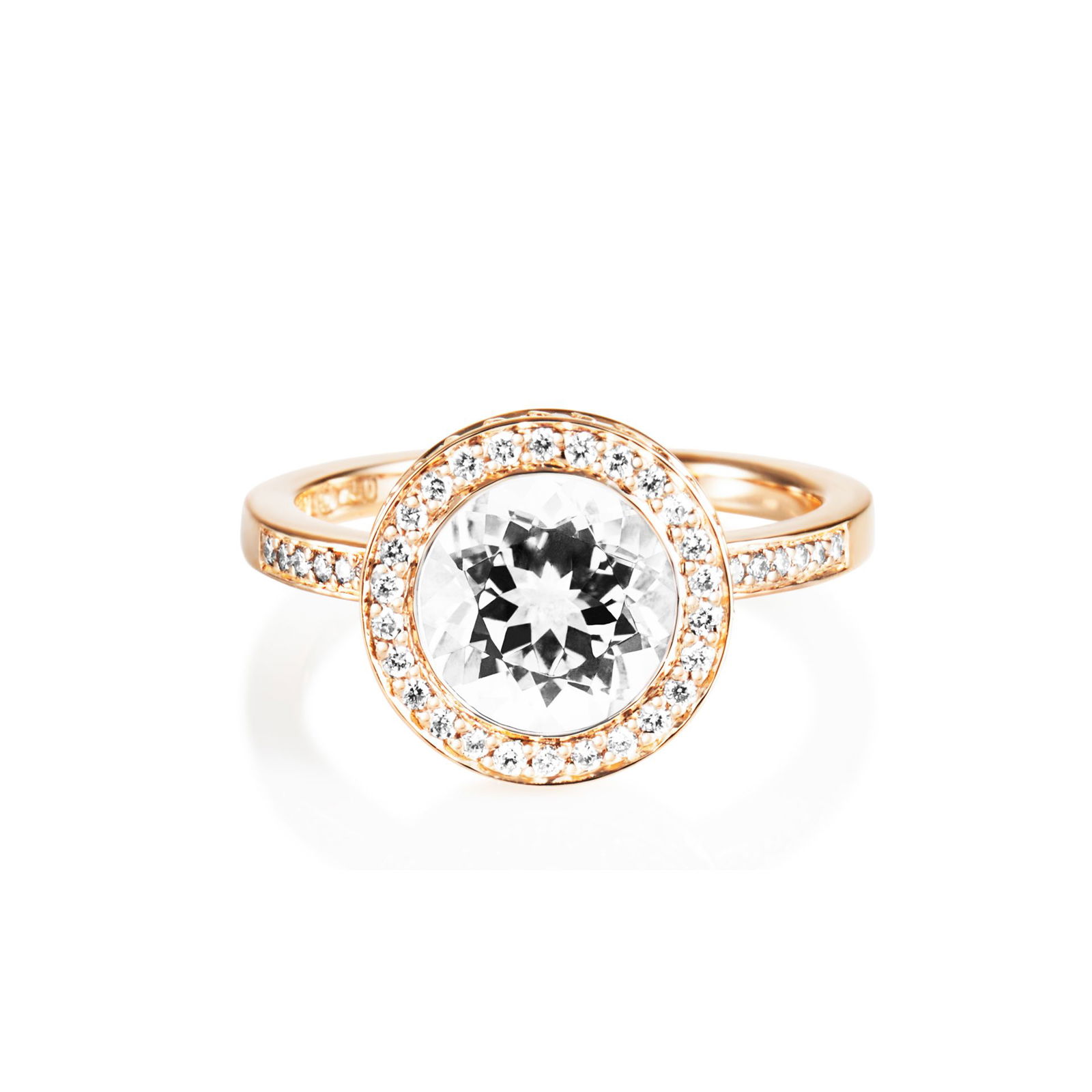 Halo Ring - Crystal Quartz.