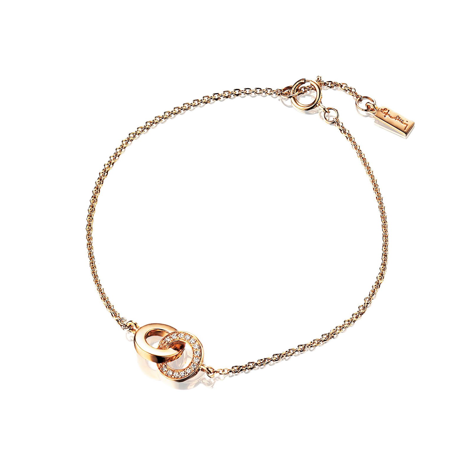 Alternativ bild 0 för You & Me Armband Guld 15-19 cm