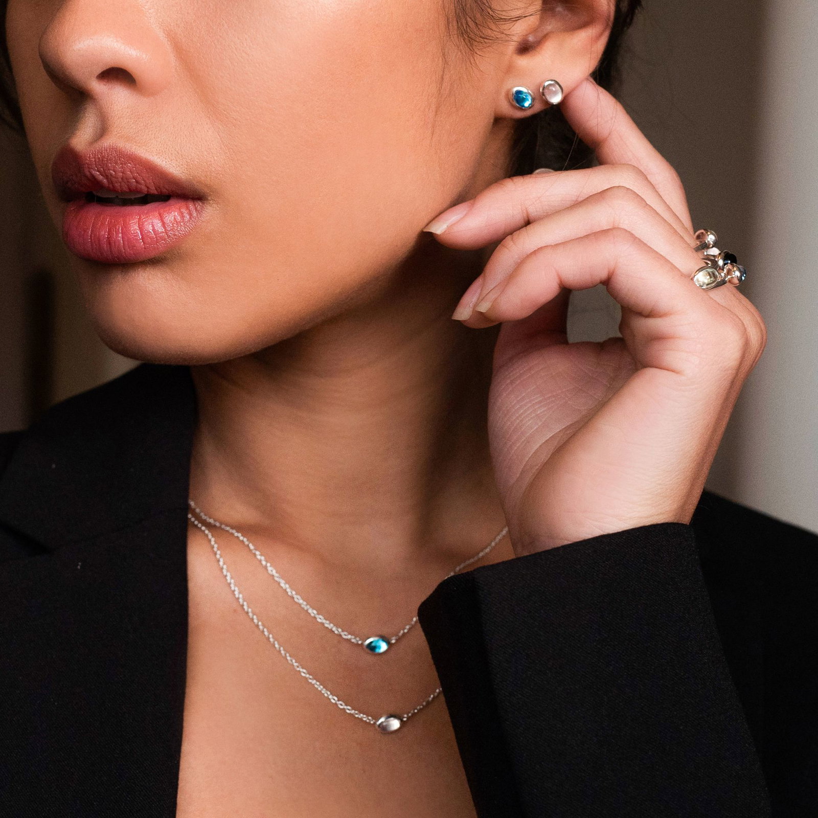 Love Bead Necklace - Topaz bild 2