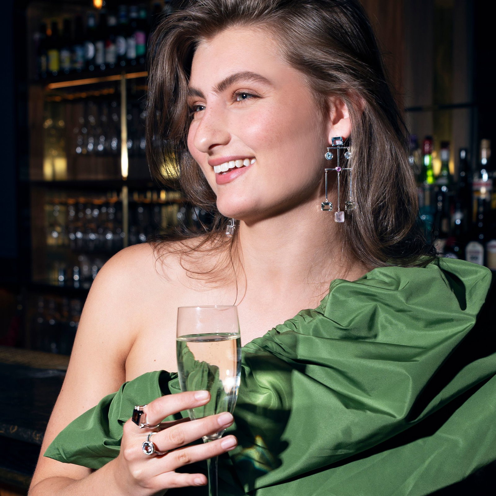 Shiny Memory Ring - Smokey Quartz bild 2