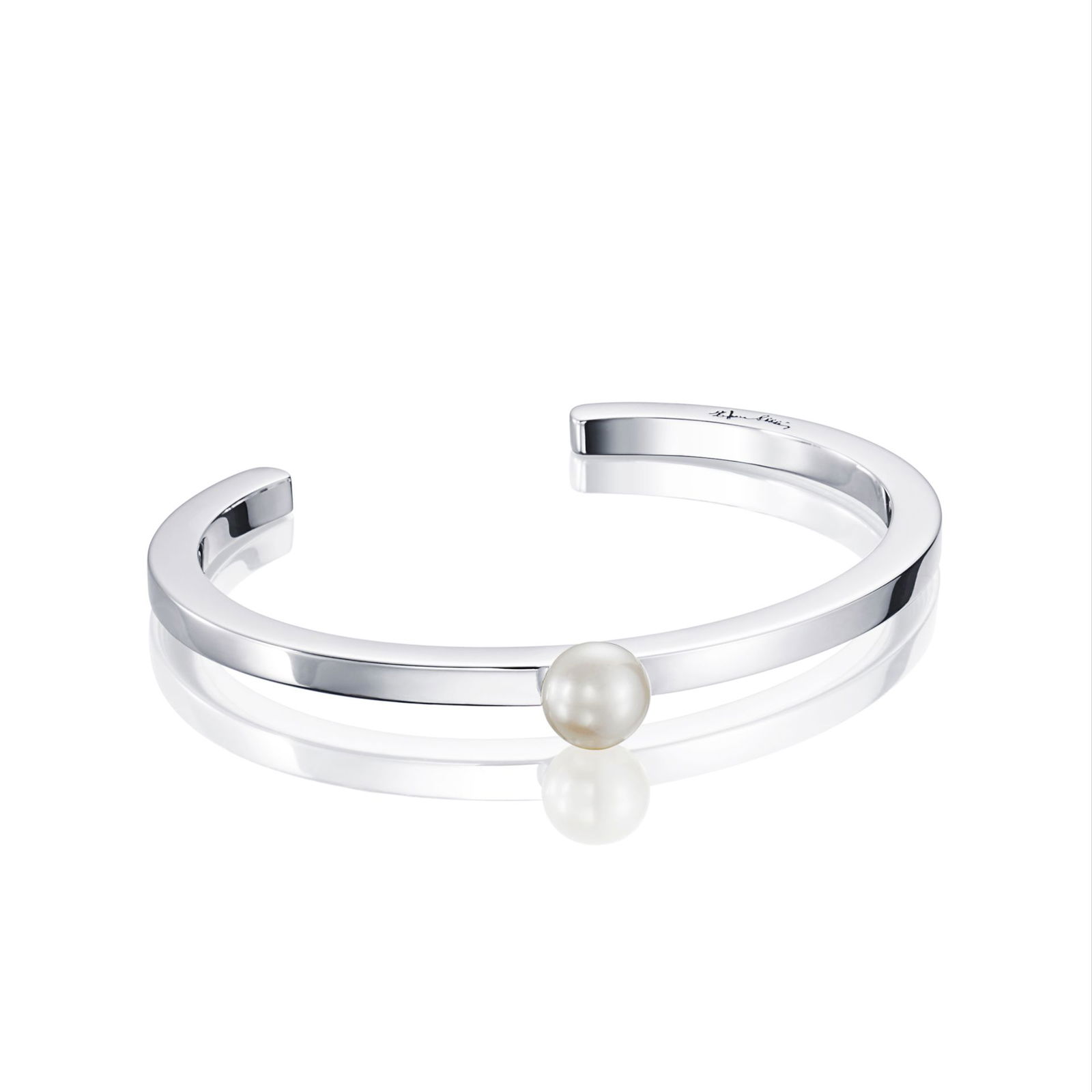 Alternativ bild 0 för 60's Pearl Cuff Armband Silver S