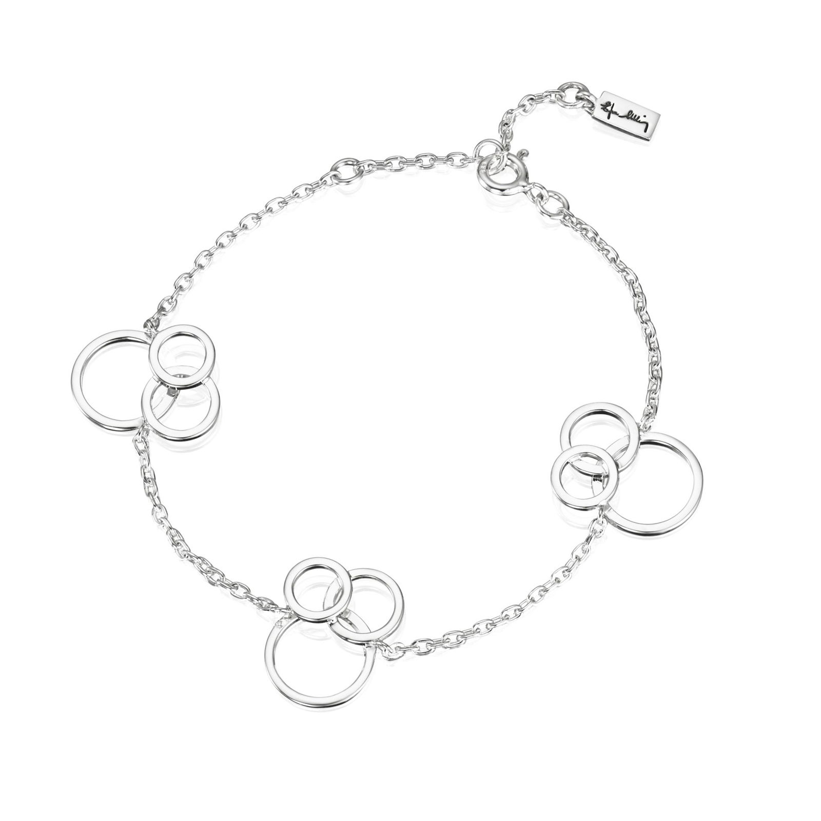 Alternativ bild 0 för Bubbles Armband Silver 16-19 cm