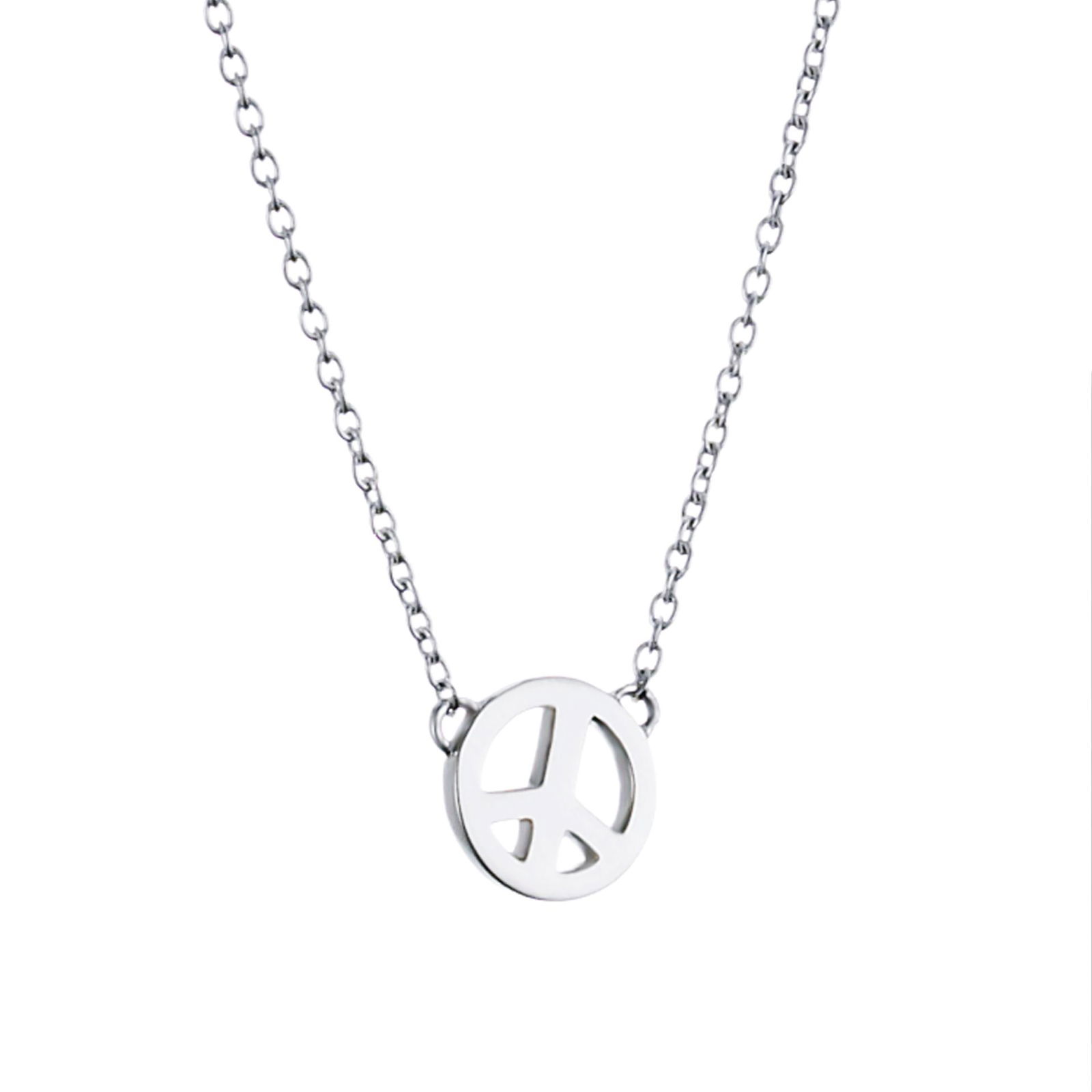 Alternativ bild 0 för Mini Peace Halsband Silver 42-45 cm