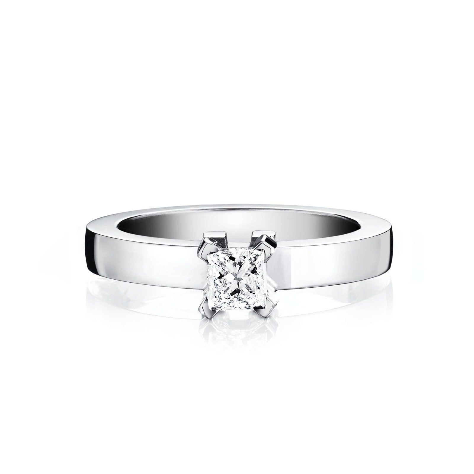 Efva Attling Dolce Vita Princess Ring 0.40 ct 18.25 - VITGULD