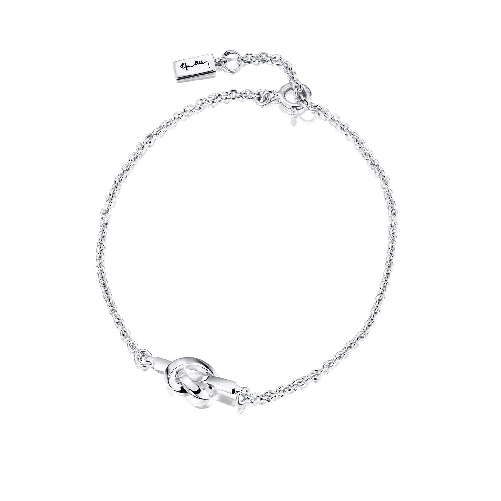 Alternativ bild 0 för Love Knot Armband Silver 17-19 cm