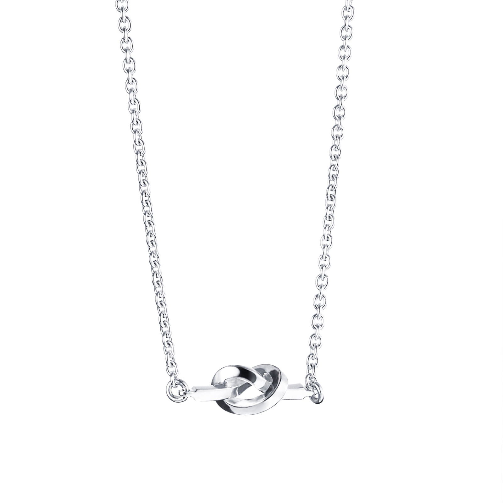 Alternativ bild 0 för Love Knot Halsband Silver 42-45 cm