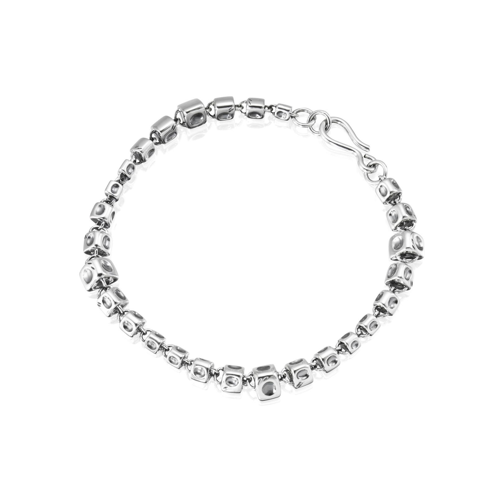 Alternativ bild 0 för Slim Spine Armband Silver S