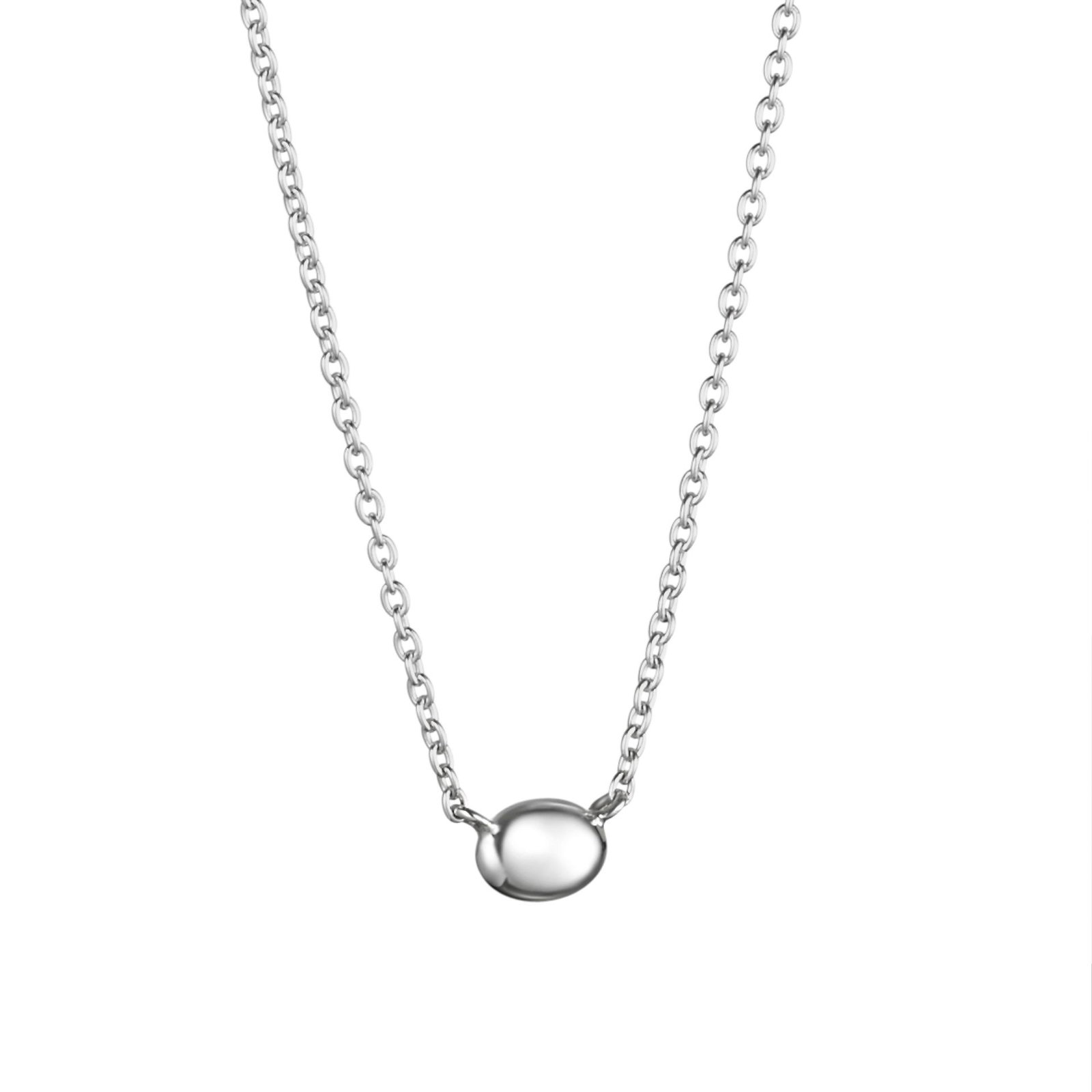 Love Bead Necklace - Silver