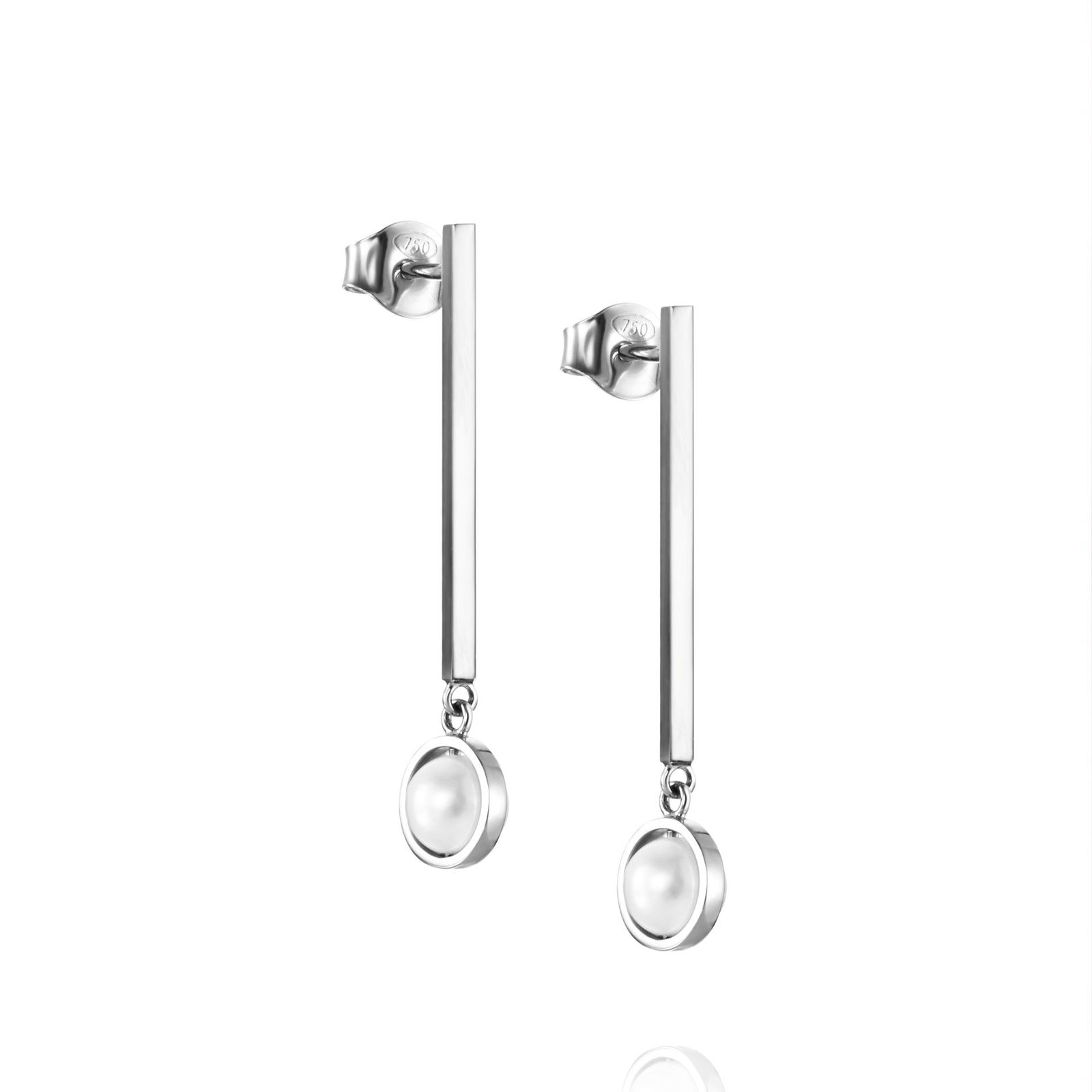 Alternativ bild 0 för Little Day Pearl Örhänge Vitguld