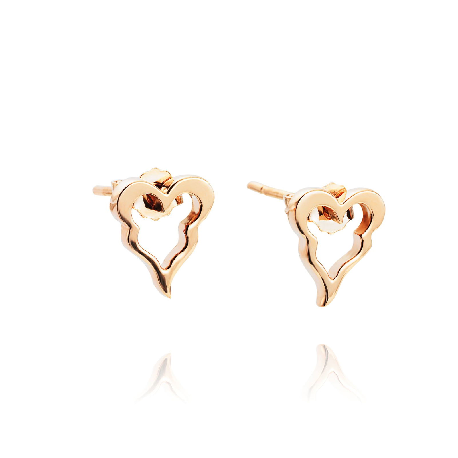 Alternativ bild 0 för Crazy Heart Örhänge Guld