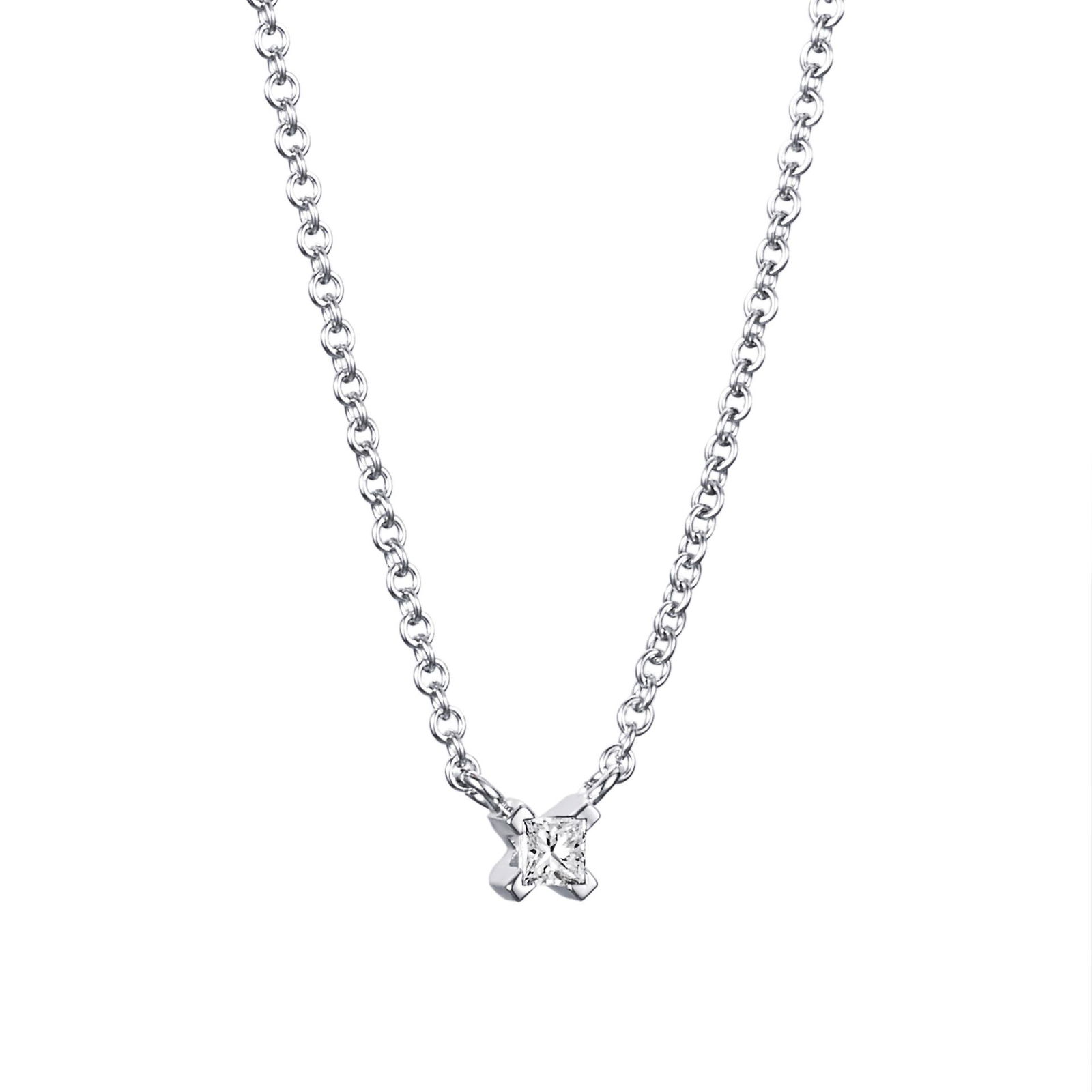 Efva Attling Dolce Vita Princess Necklace 40 - VITGULD