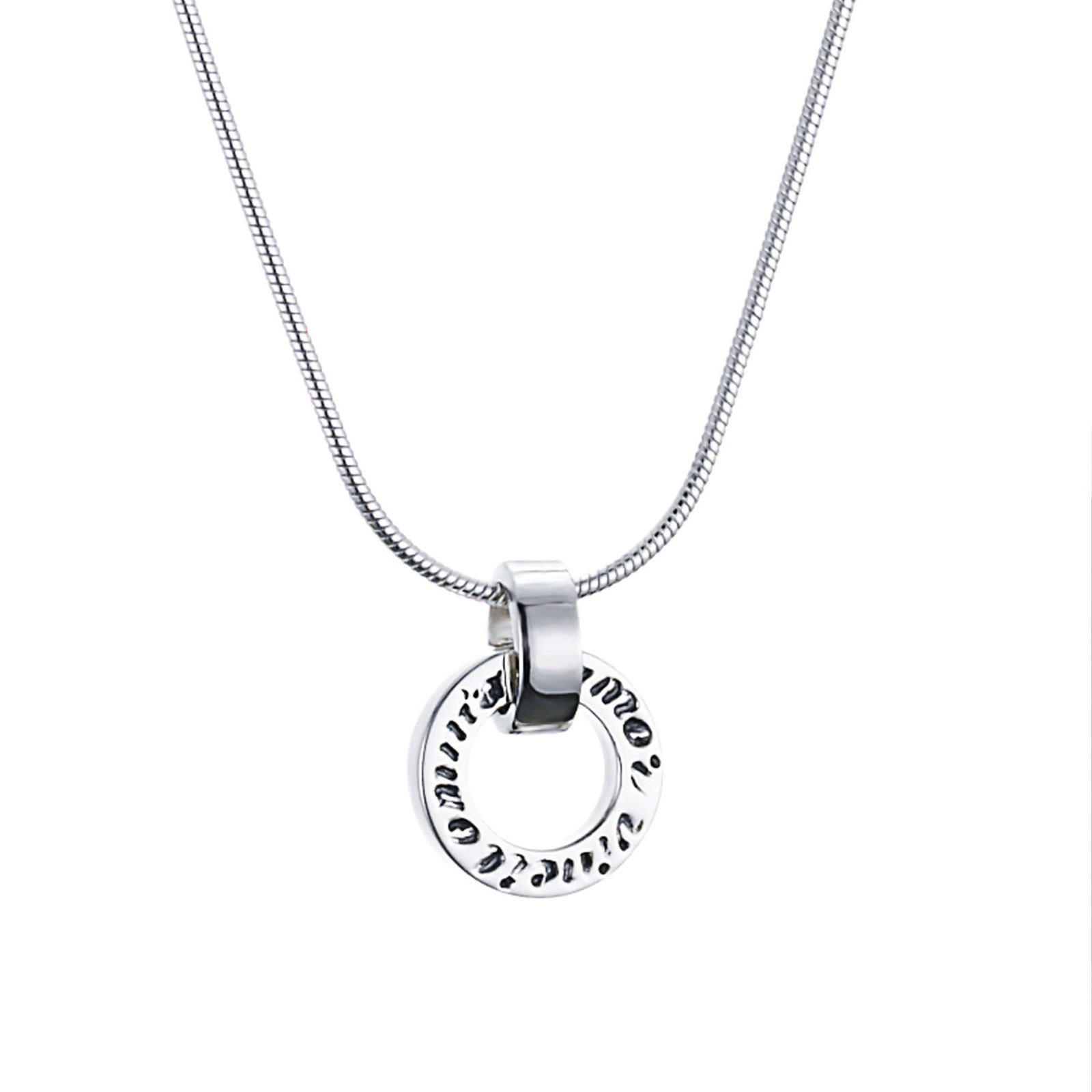 Ring Around Pendant - Amor Vincit Omnia