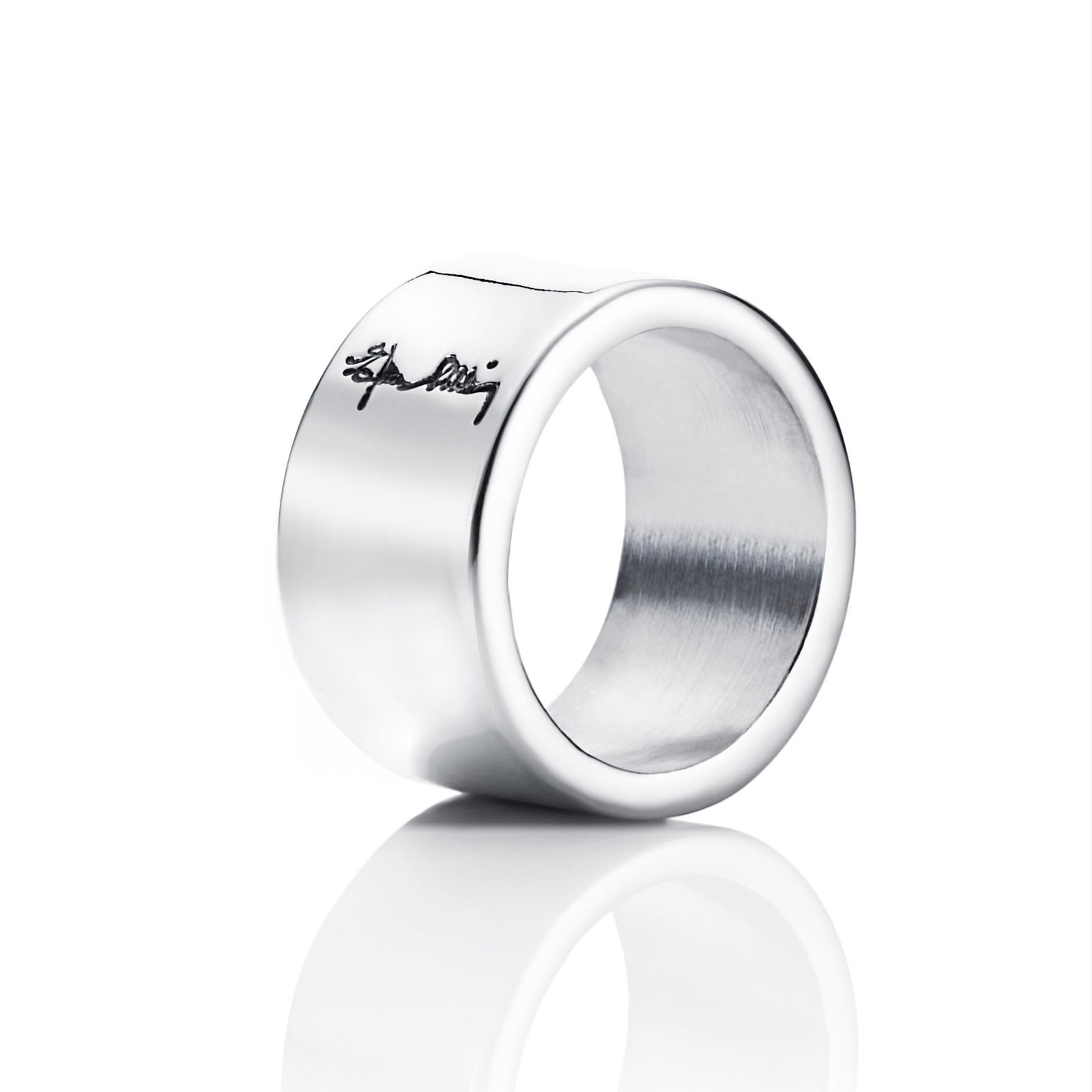 Alternativ bild 0 för Wide & Signature Ring Silver 15.00 mm