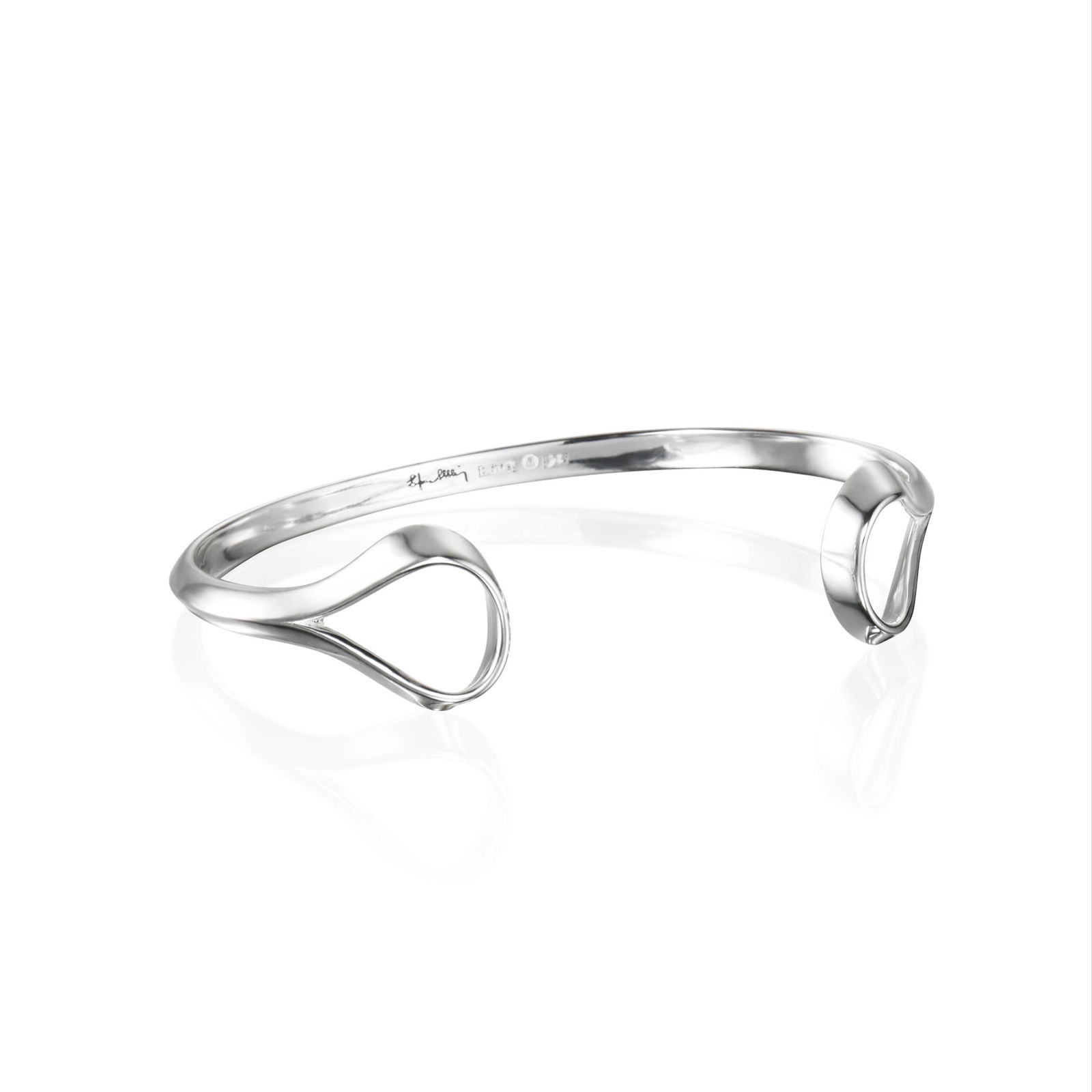 Alternativ bild 0 för Folded Cuff Armband Silver S