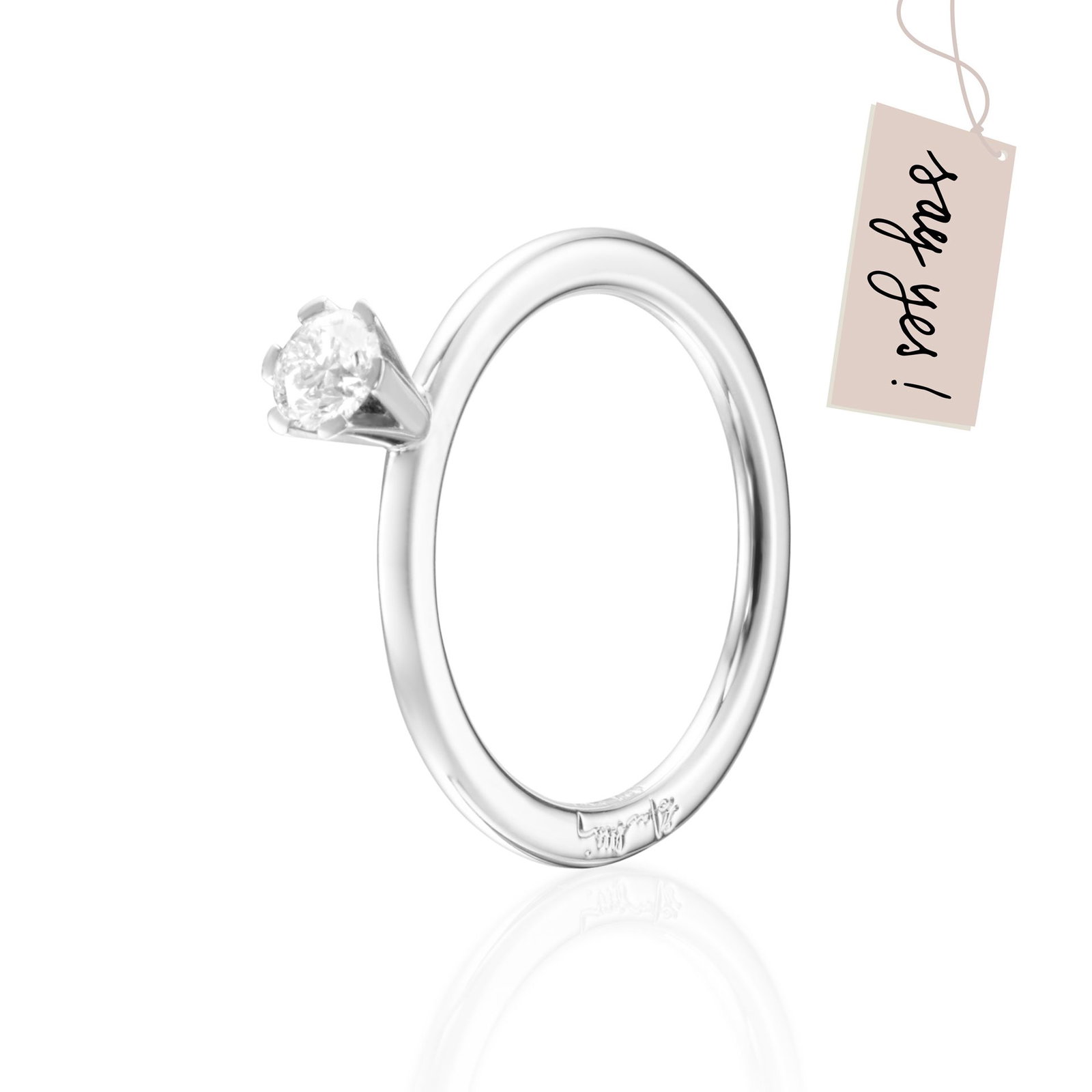 Efva Attling High On Love Ring 0.30 ct 17.50 - HYRA RING: SILVER
