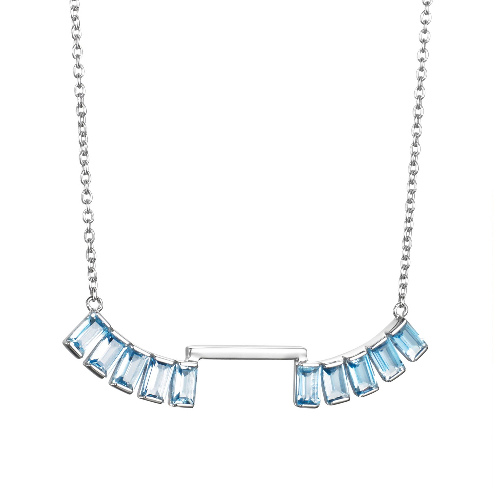 Efva Attling Pretty In Blue Necklace. 42/45 - SILVER