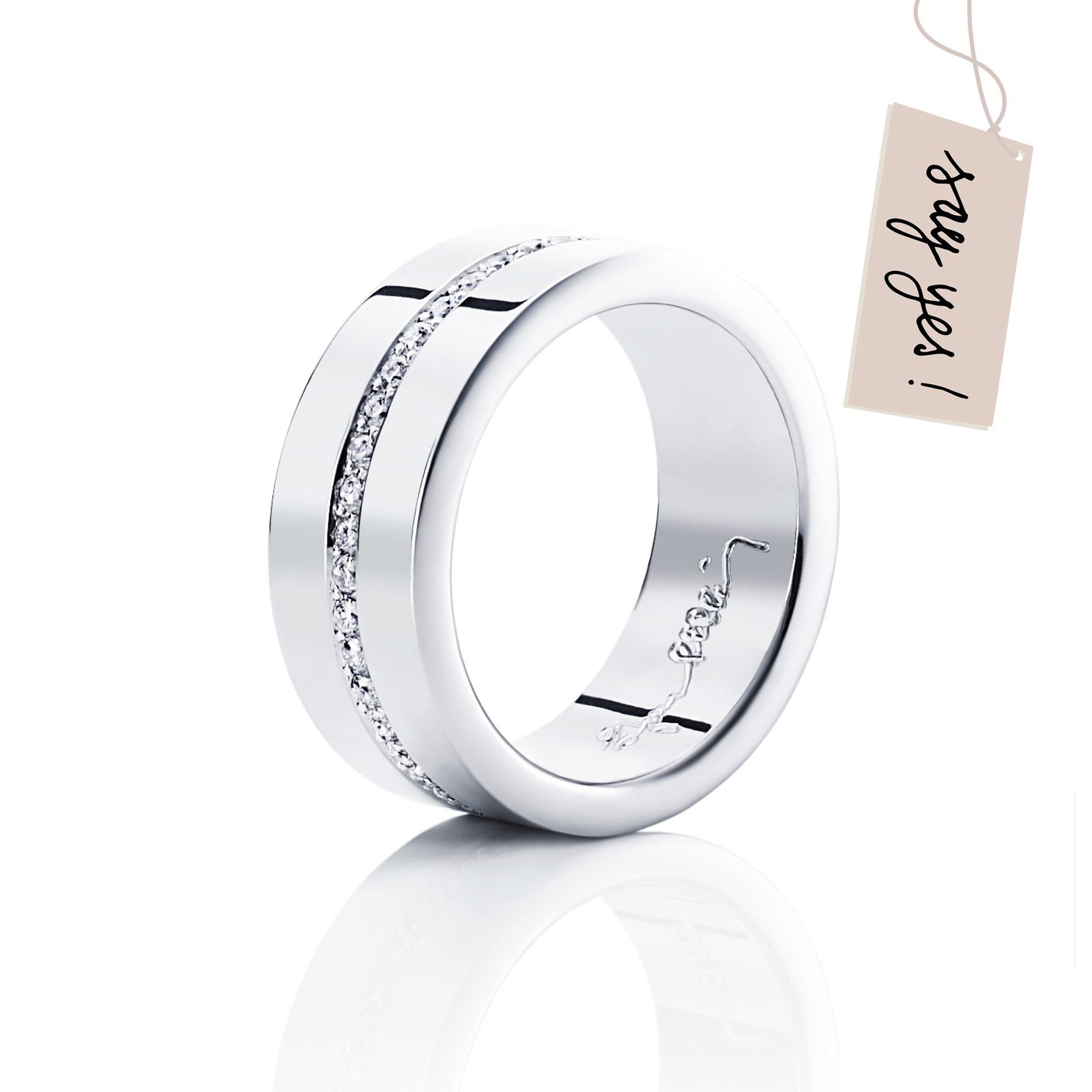 Efva Attling Wide & Stars Ring 17.50 - HYRA RING: SILVER