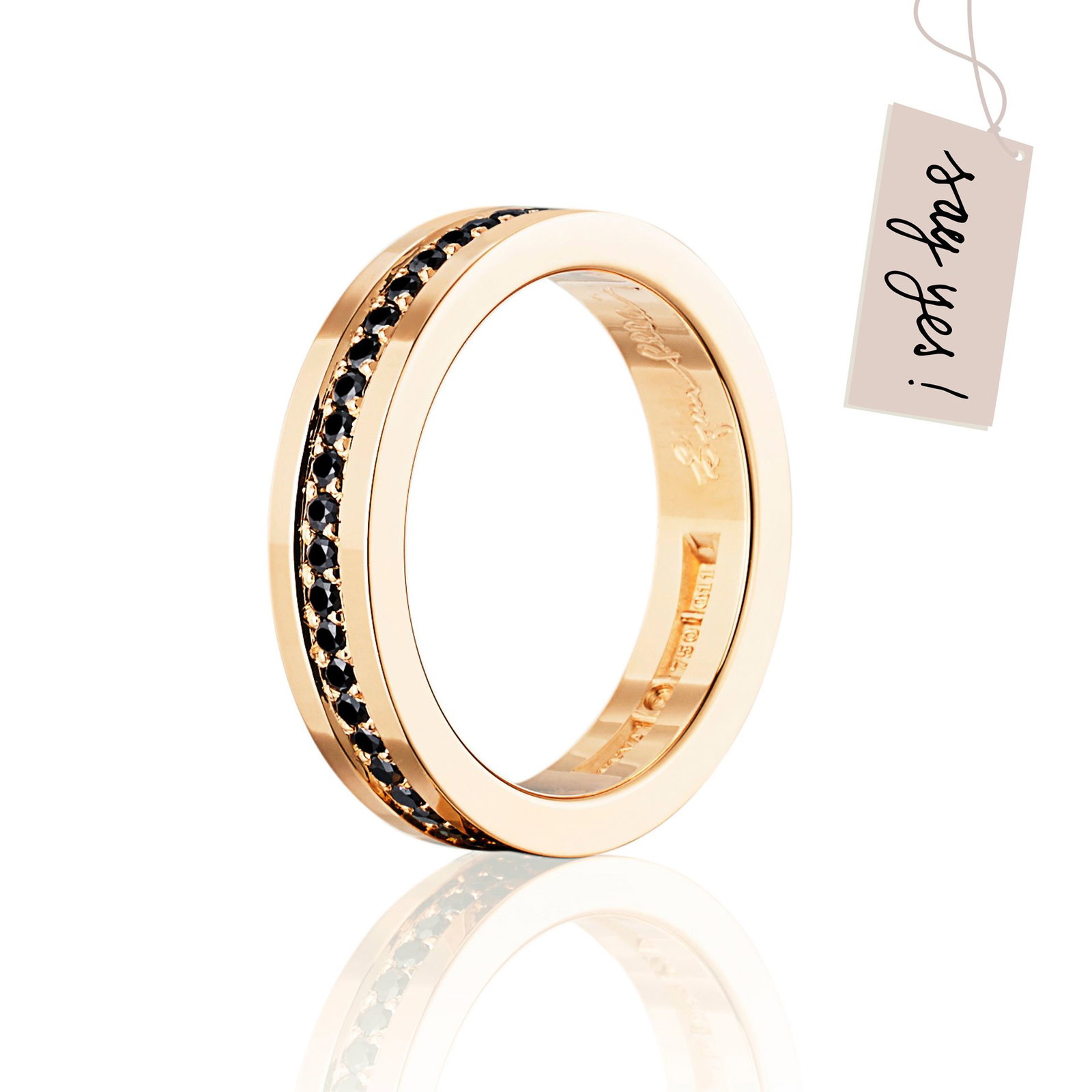 Efva Attling 4&frac12; & Black Stars Ring 20.00 - HYRA RING: GULD