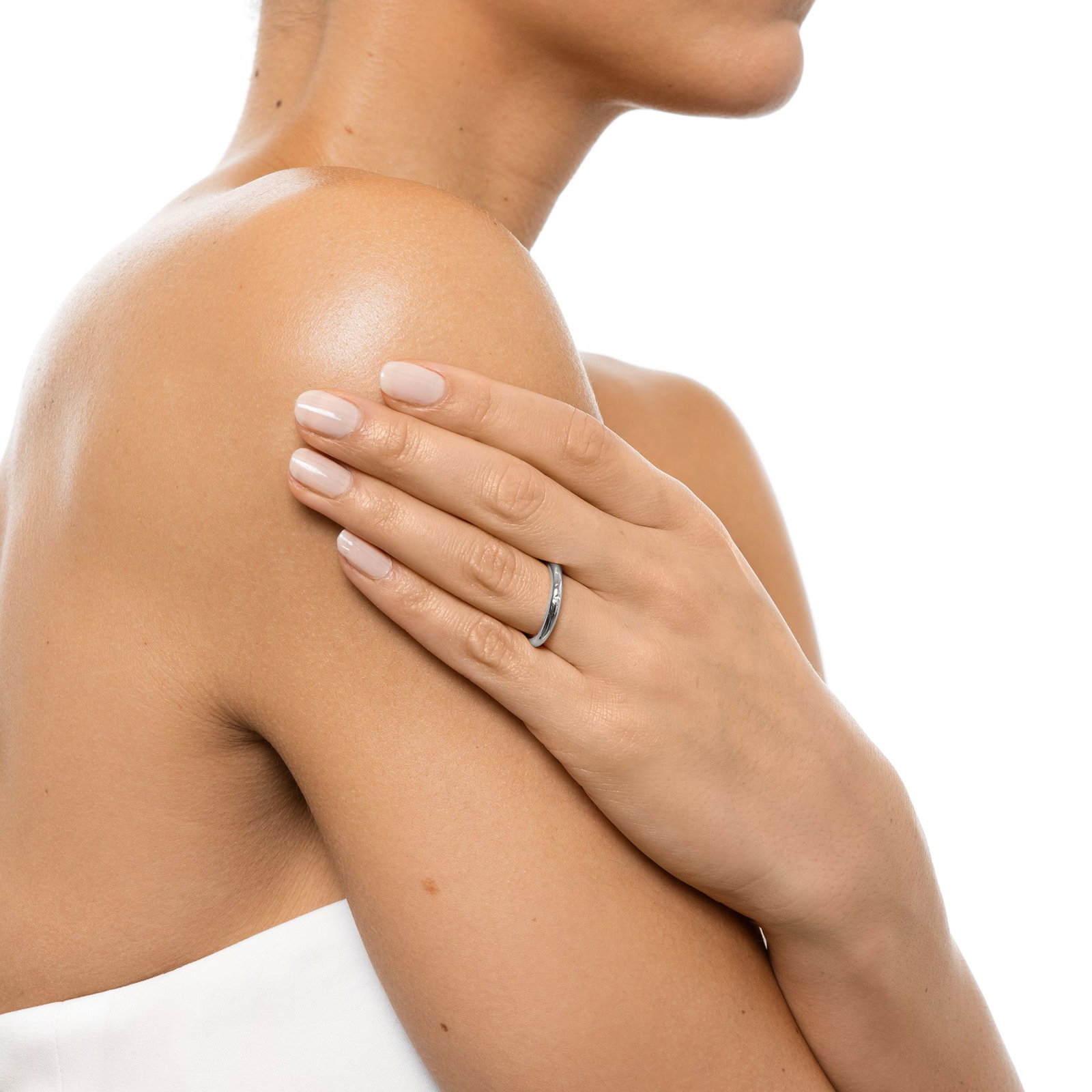 One Love & Stars Thin Ring 0.02 ct bild 2